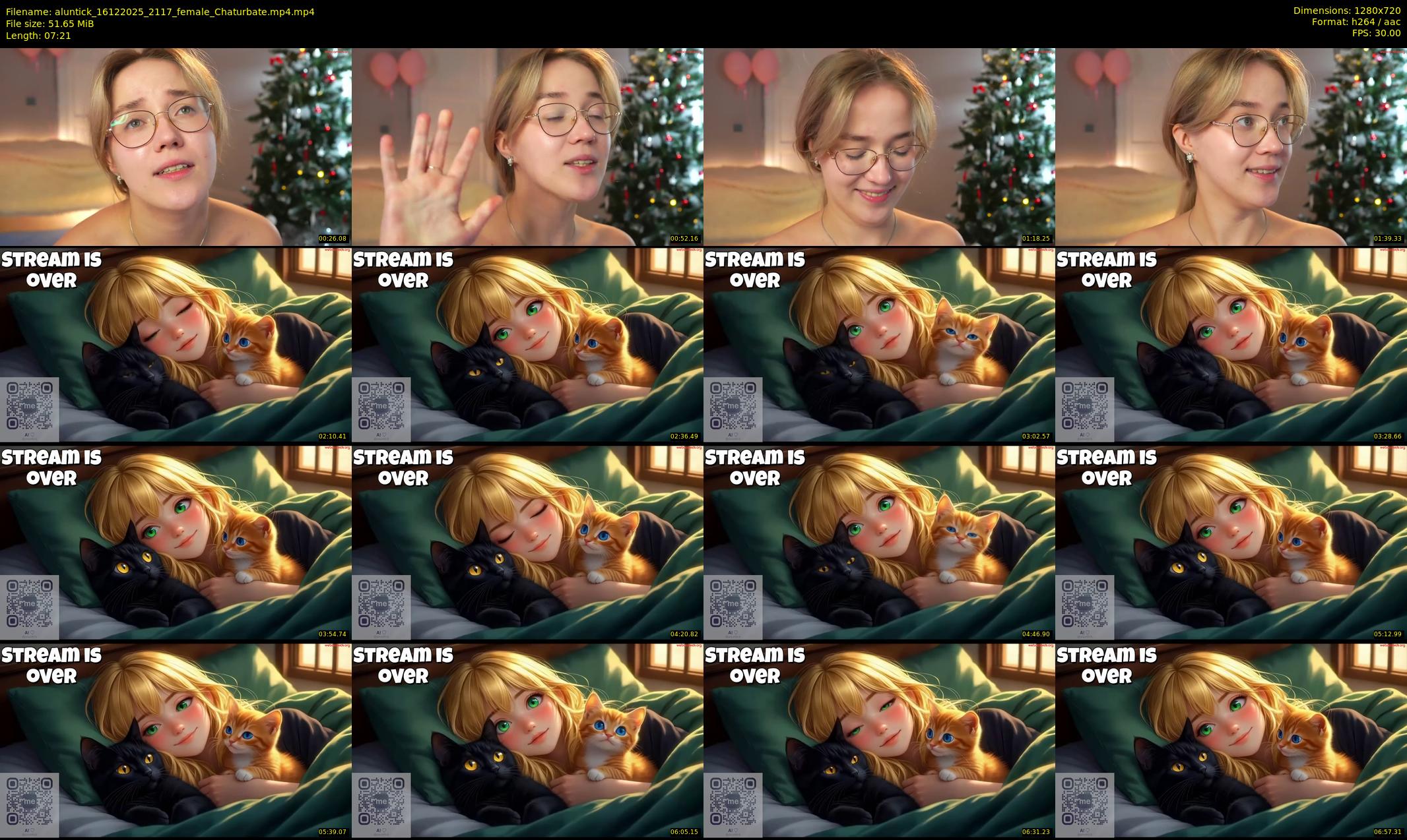 aluntick — 8 minute Chaturbate female cam show recording, 720p, Dec 16, 2025