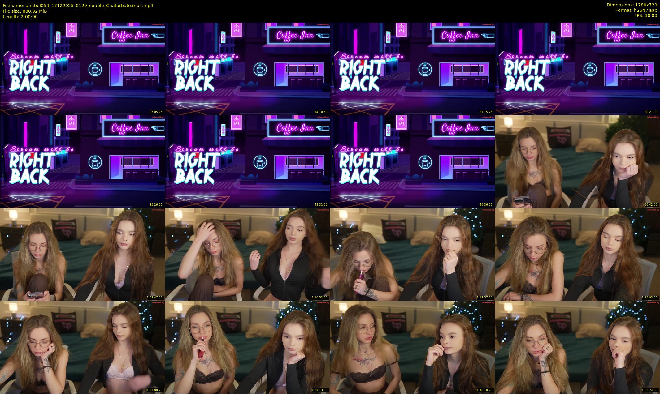 anabel054 — 120 minute Chaturbate female cam show recording, 720p, Dec 17, 2025
