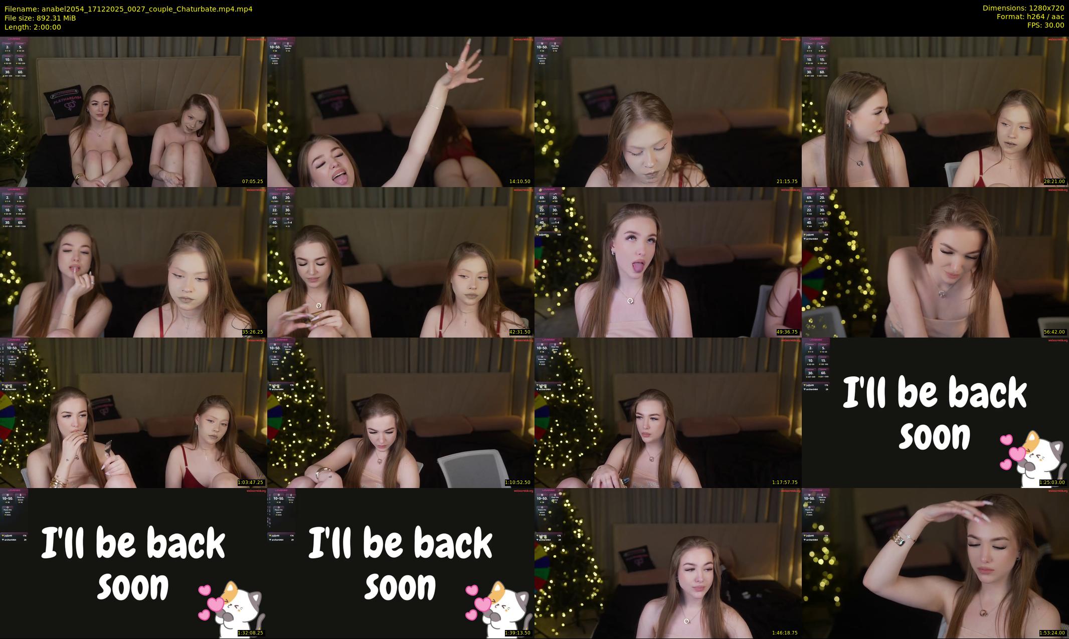 anabel2054 — 120 minute Chaturbate female cam show recording, 720p, Dec 17, 2025