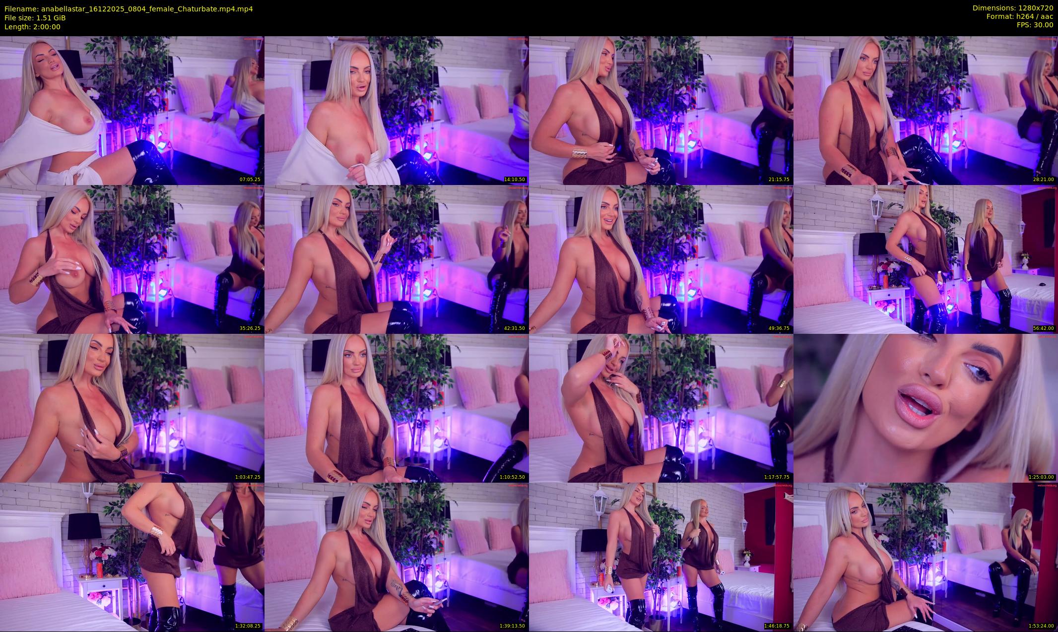 anabellastar — 120 minute Chaturbate female cam show recording, 720p, Dec 16, 2025