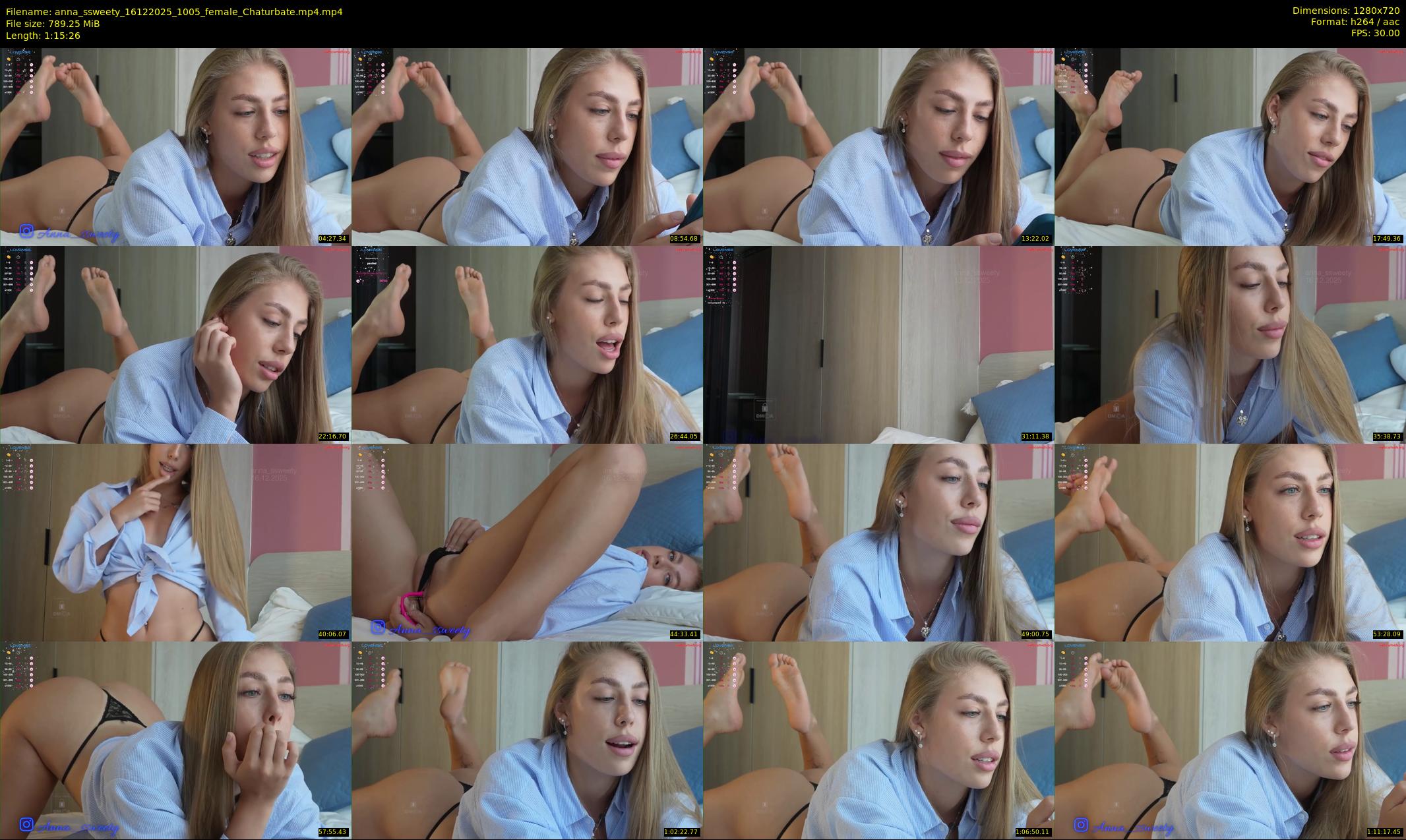 anna_ssweety — 76 minute Chaturbate female cam show recording, 720p, Dec 16, 2025