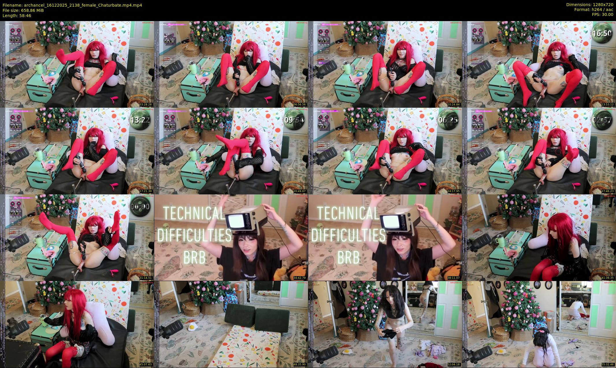 archancel — 59 minute Chaturbate female cam show recording, 720p, Dec 16, 2025