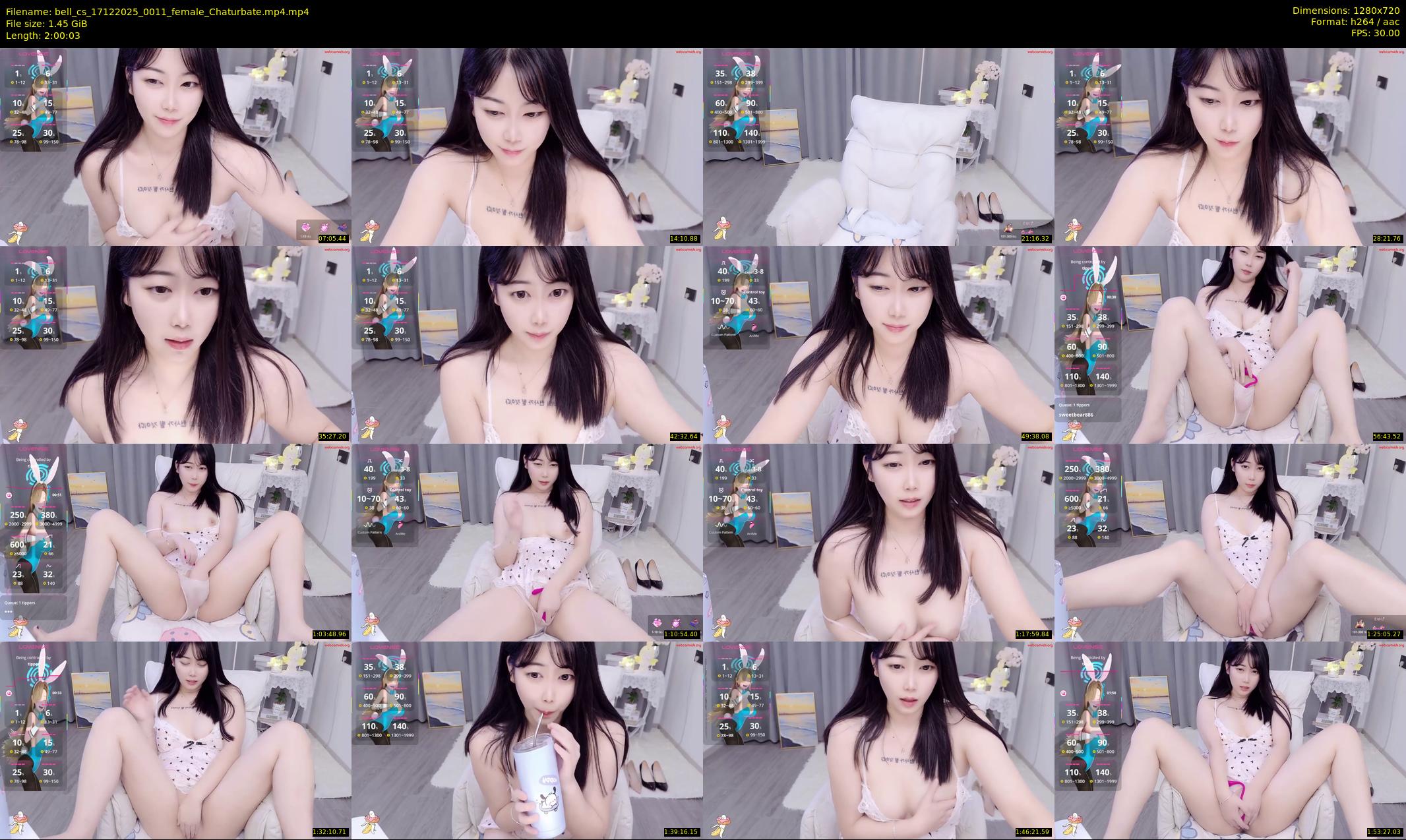 bell_cs — 121 minute Chaturbate female cam show recording, 720p, Dec 17, 2025