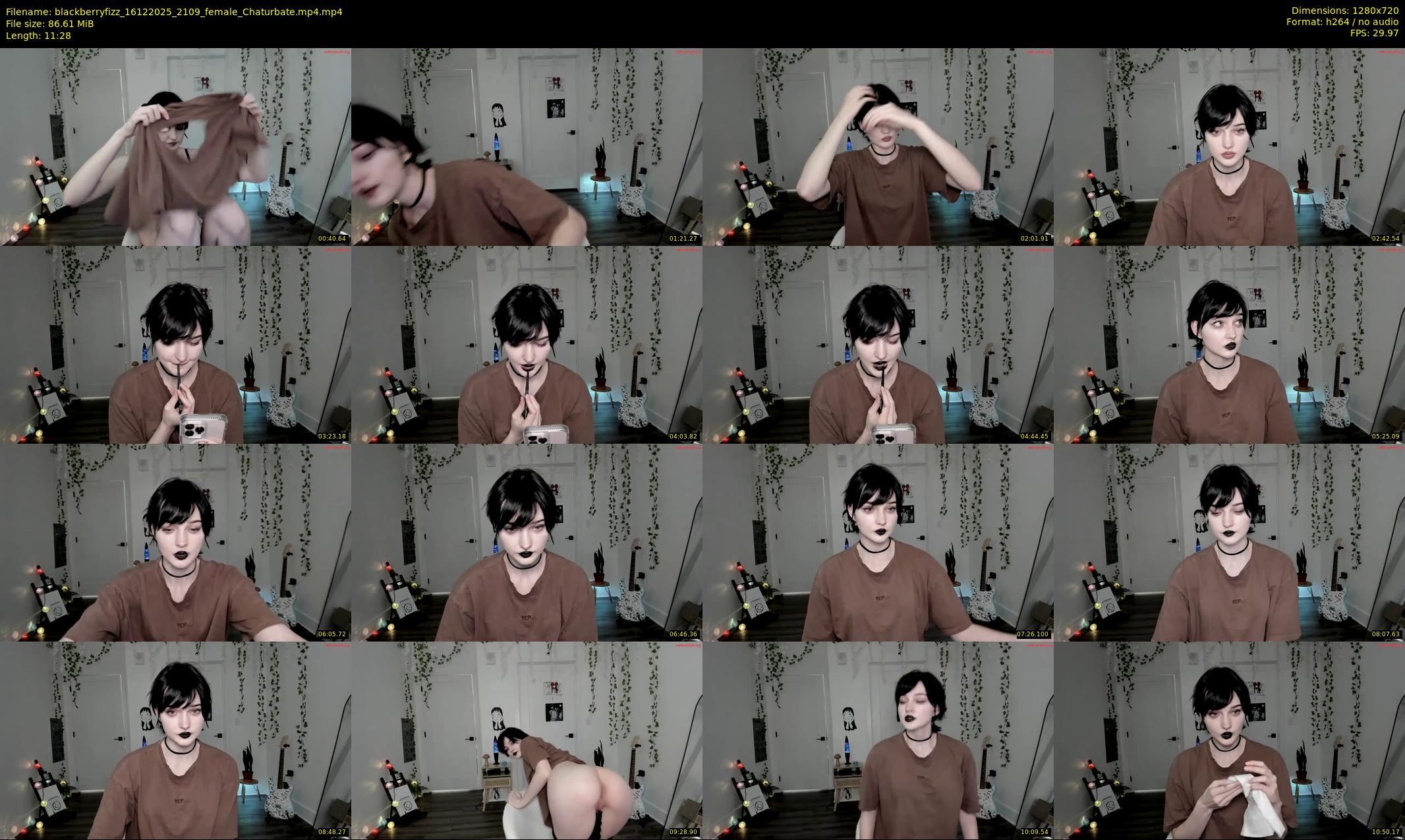 blackberryfizz — 12 minute Chaturbate female cam show recording, 720p, Dec 16, 2025