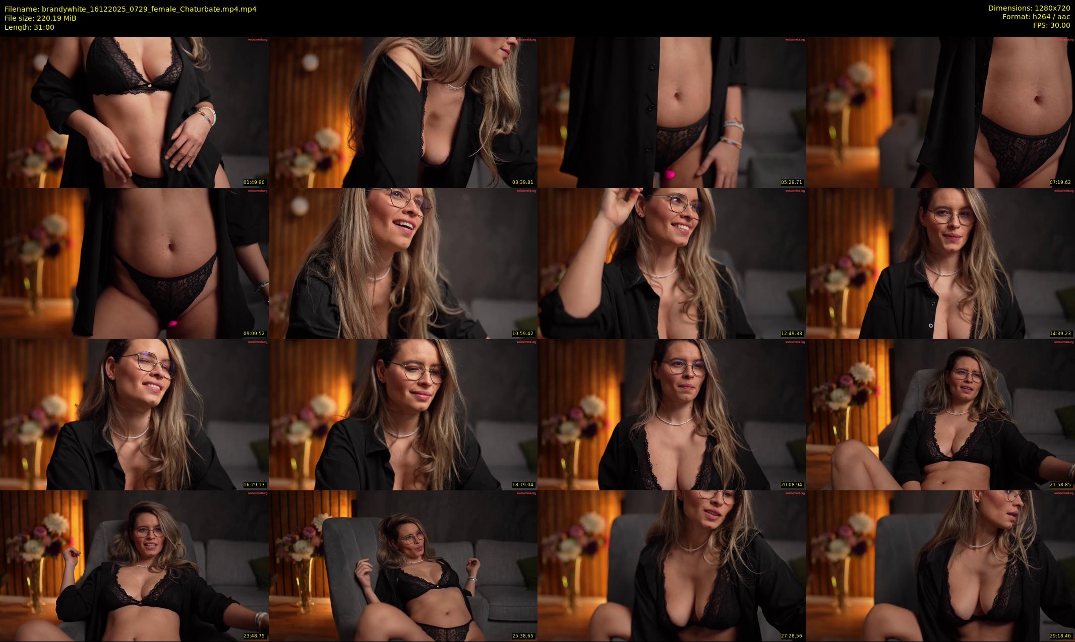 brandywhite — 31 minute Chaturbate female cam show recording, 720p, Dec 16, 2025