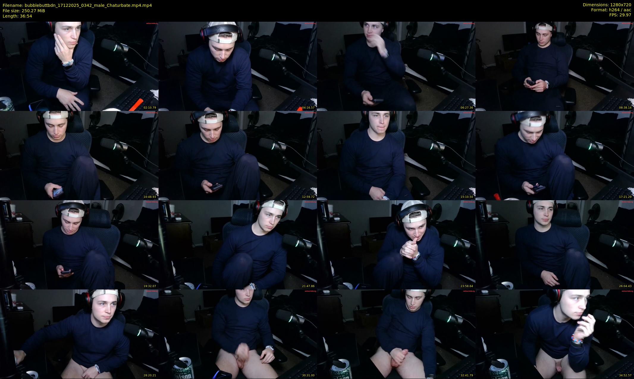 bubblebuttbdn — 37 minute Chaturbate male cam show recording, 720p, Dec 17, 2025