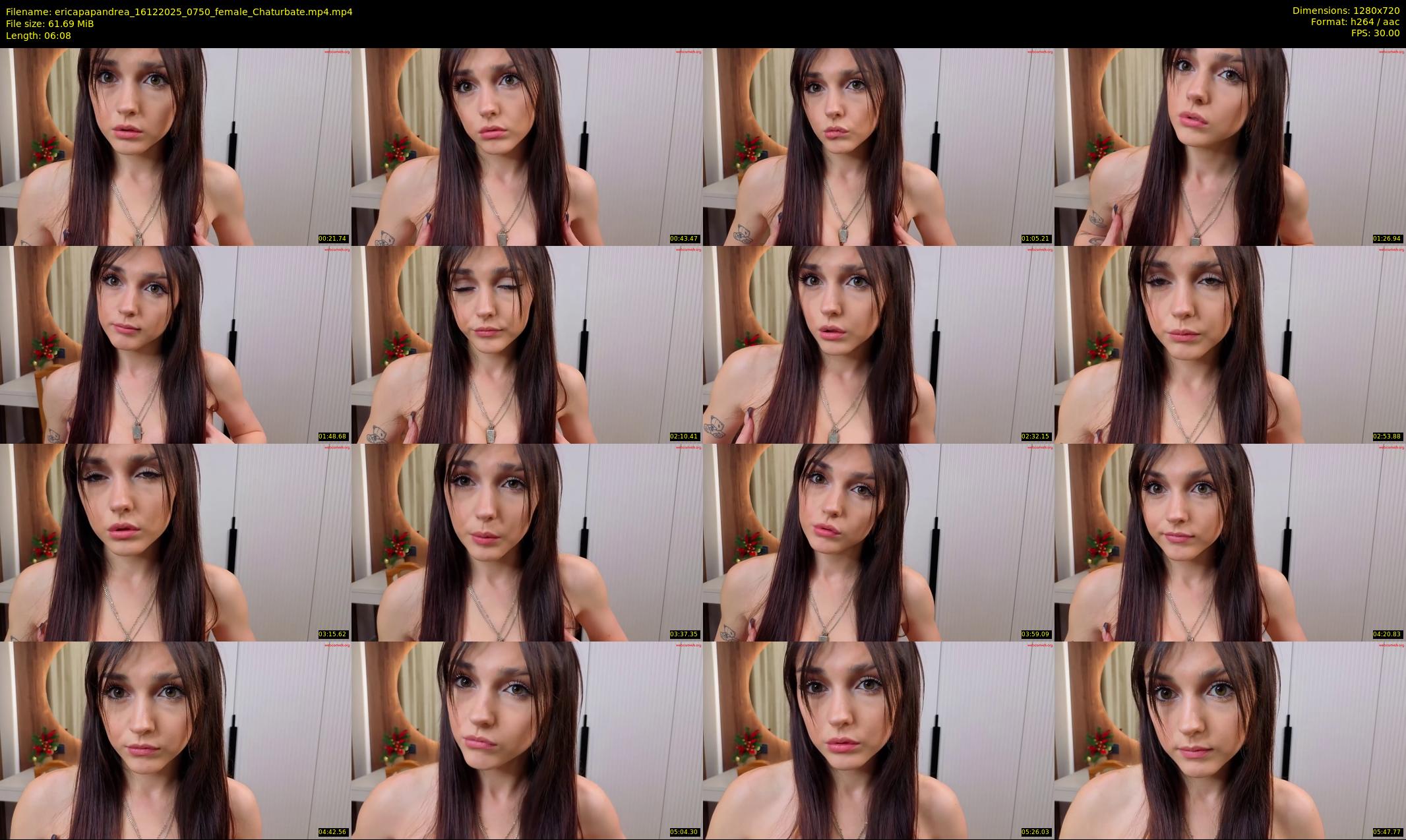 ericapapandrea — 7 minute Chaturbate female cam show recording, 720p, Dec 16, 2025