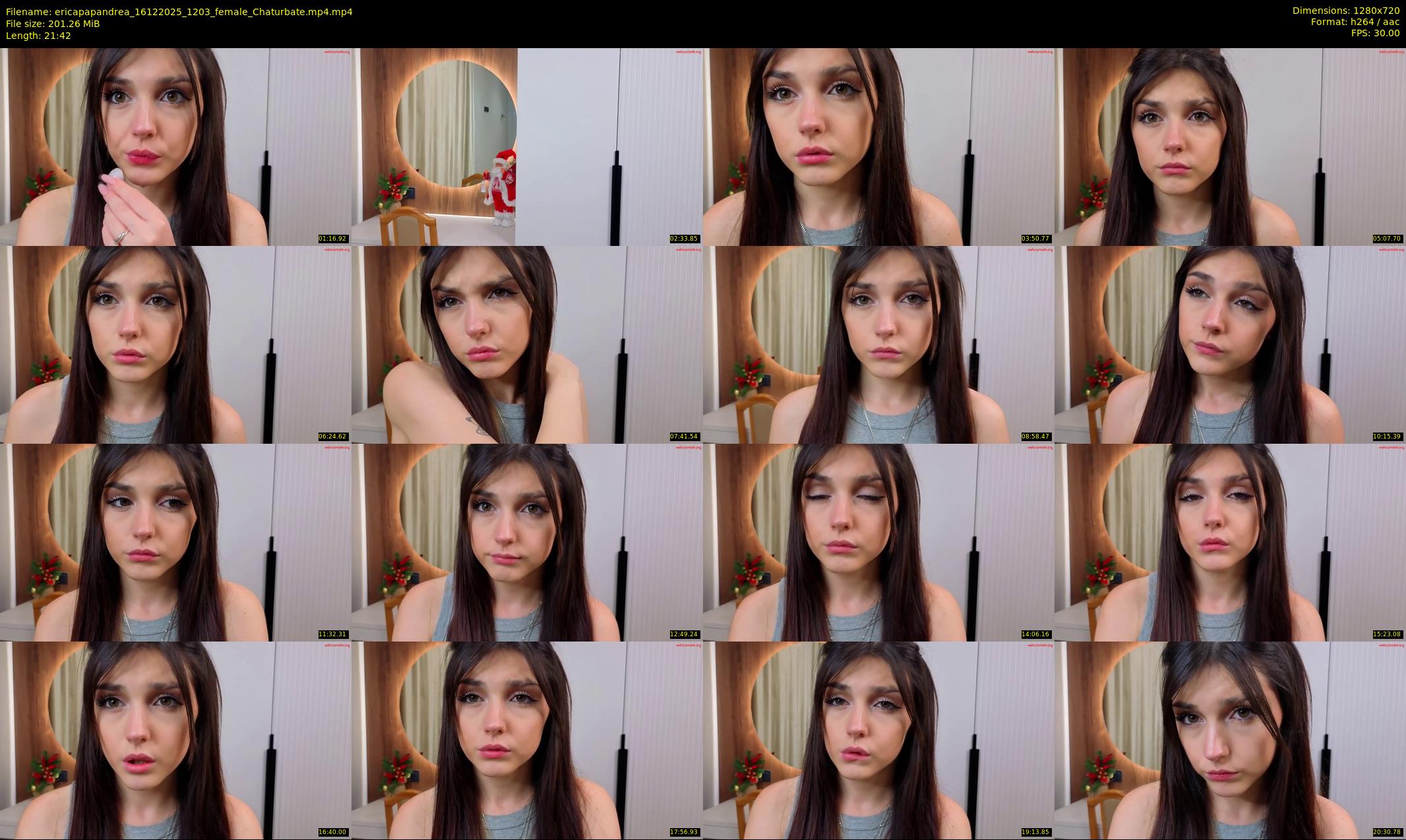 ericapapandrea — 22 minute Chaturbate female cam show recording, 720p, Dec 16, 2025
