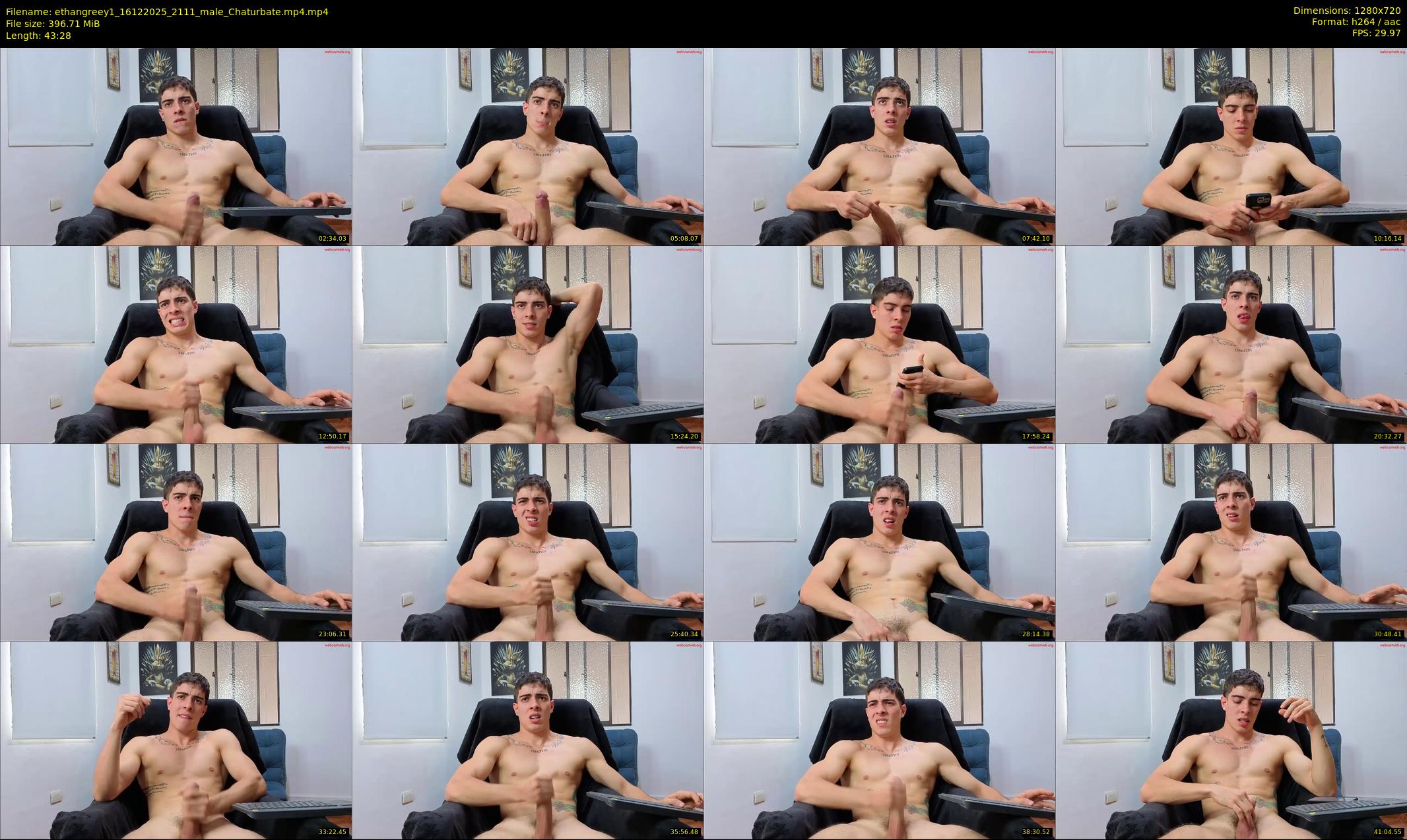 ethangreey1 — 44 minute Chaturbate male cam show recording, 720p, Dec 16, 2025
