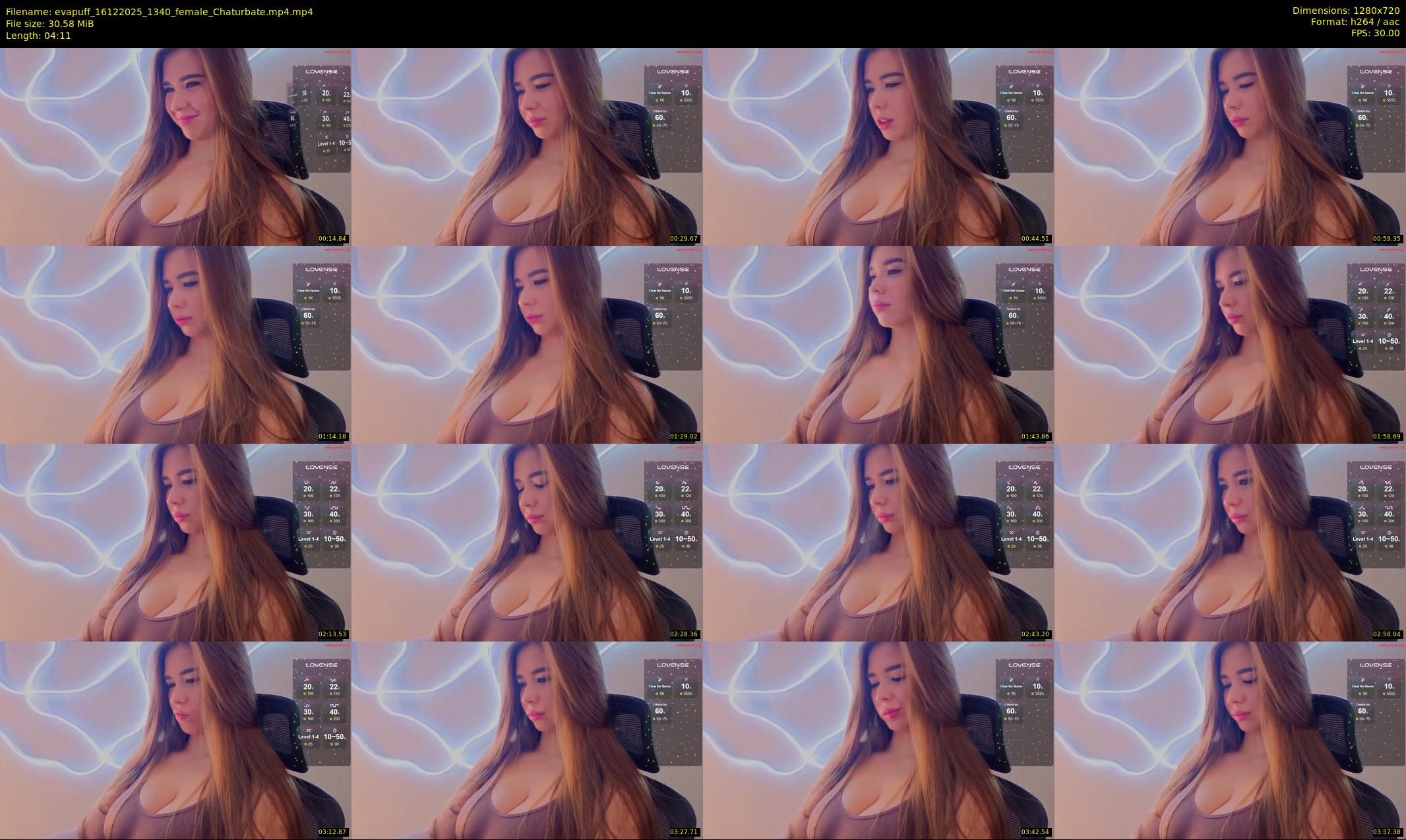 evapuff — 5 minute Chaturbate female cam show recording, 720p, Dec 16, 2025