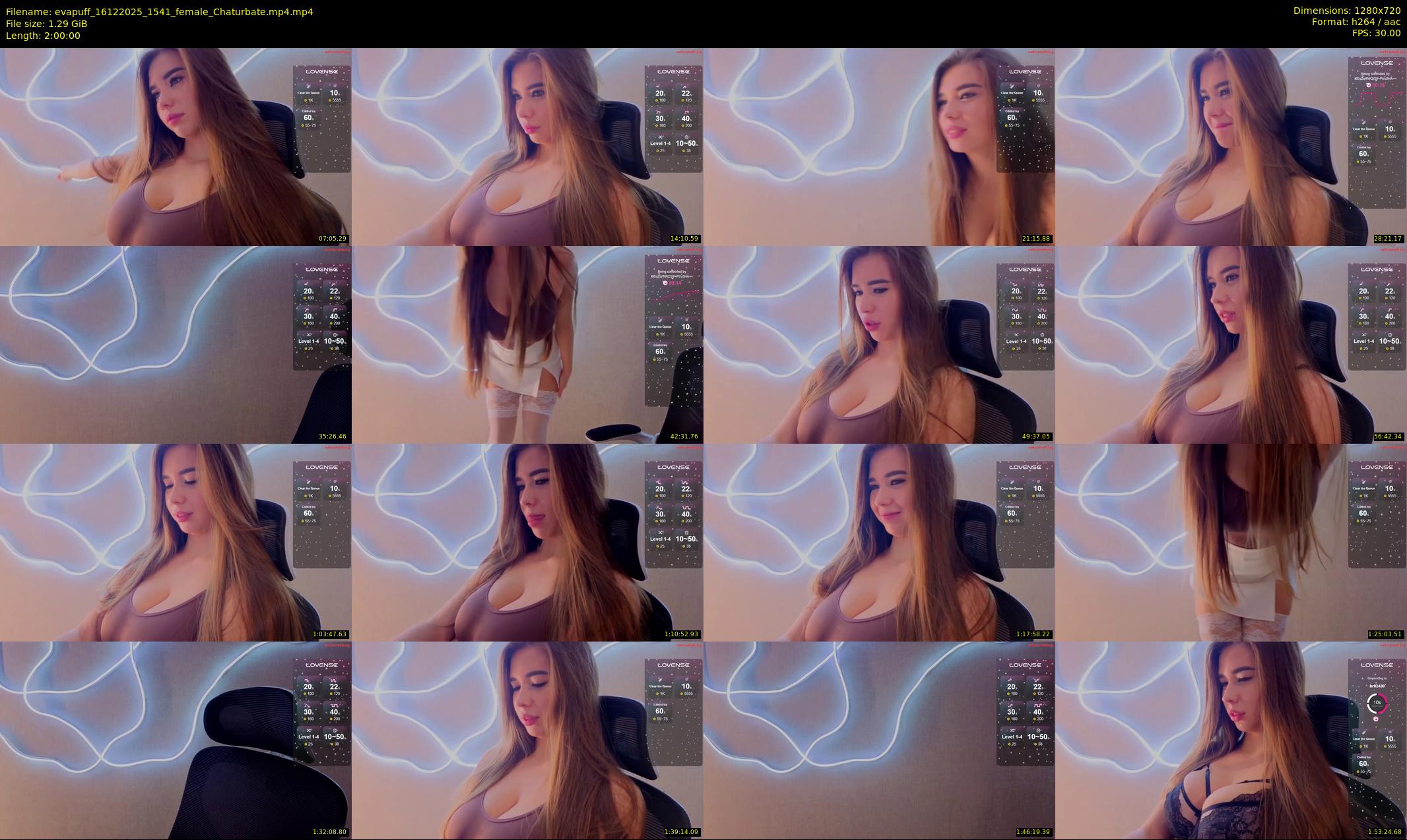 evapuff — 120 minute Chaturbate female cam show recording, 720p, Dec 16, 2025