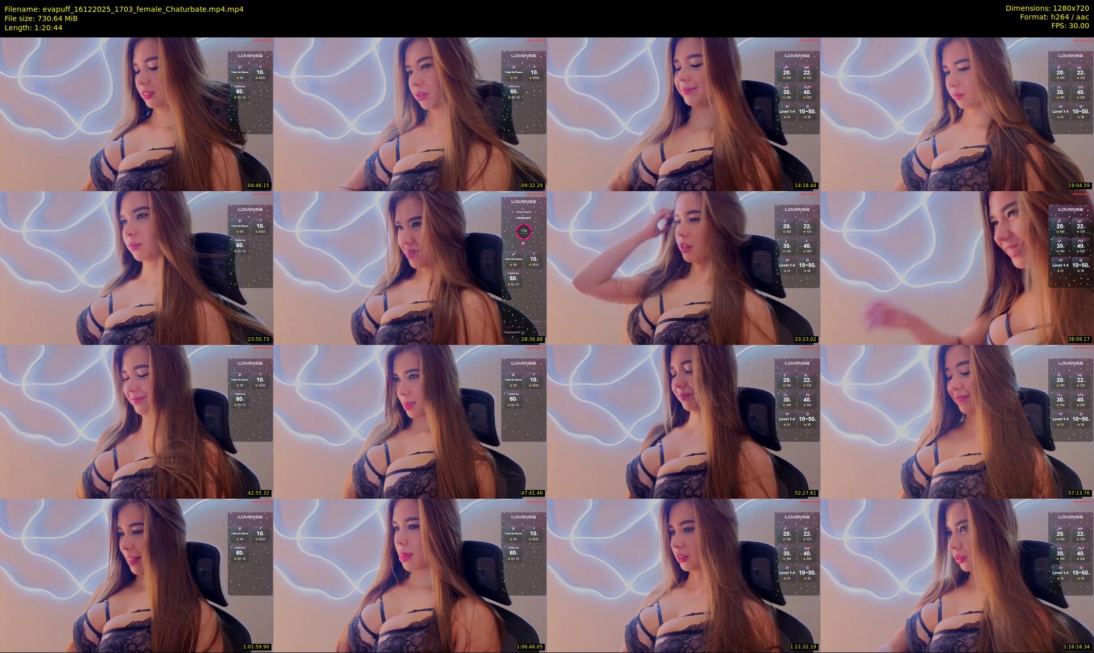 evapuff — 81 minute Chaturbate female cam show recording, 720p, Dec 16, 2025