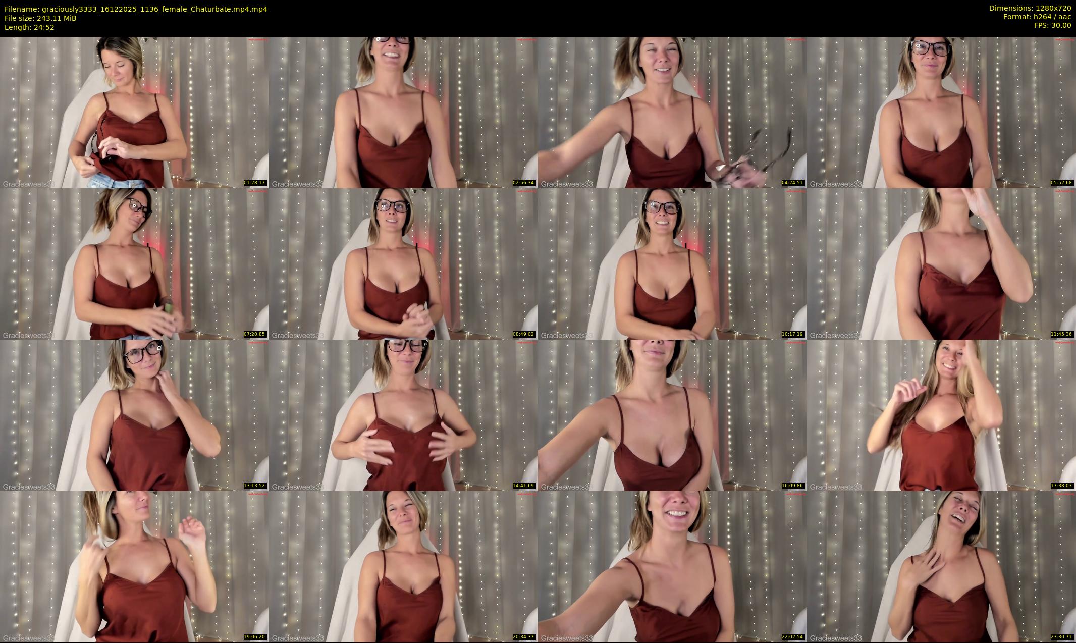 graciously3333 — 25 minute Chaturbate female cam show recording, 720p, Dec 16, 2025