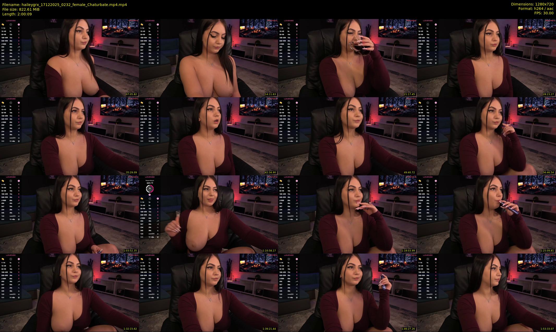 haileygrx — 121 minute Chaturbate female cam show recording, 720p, Dec 17, 2025