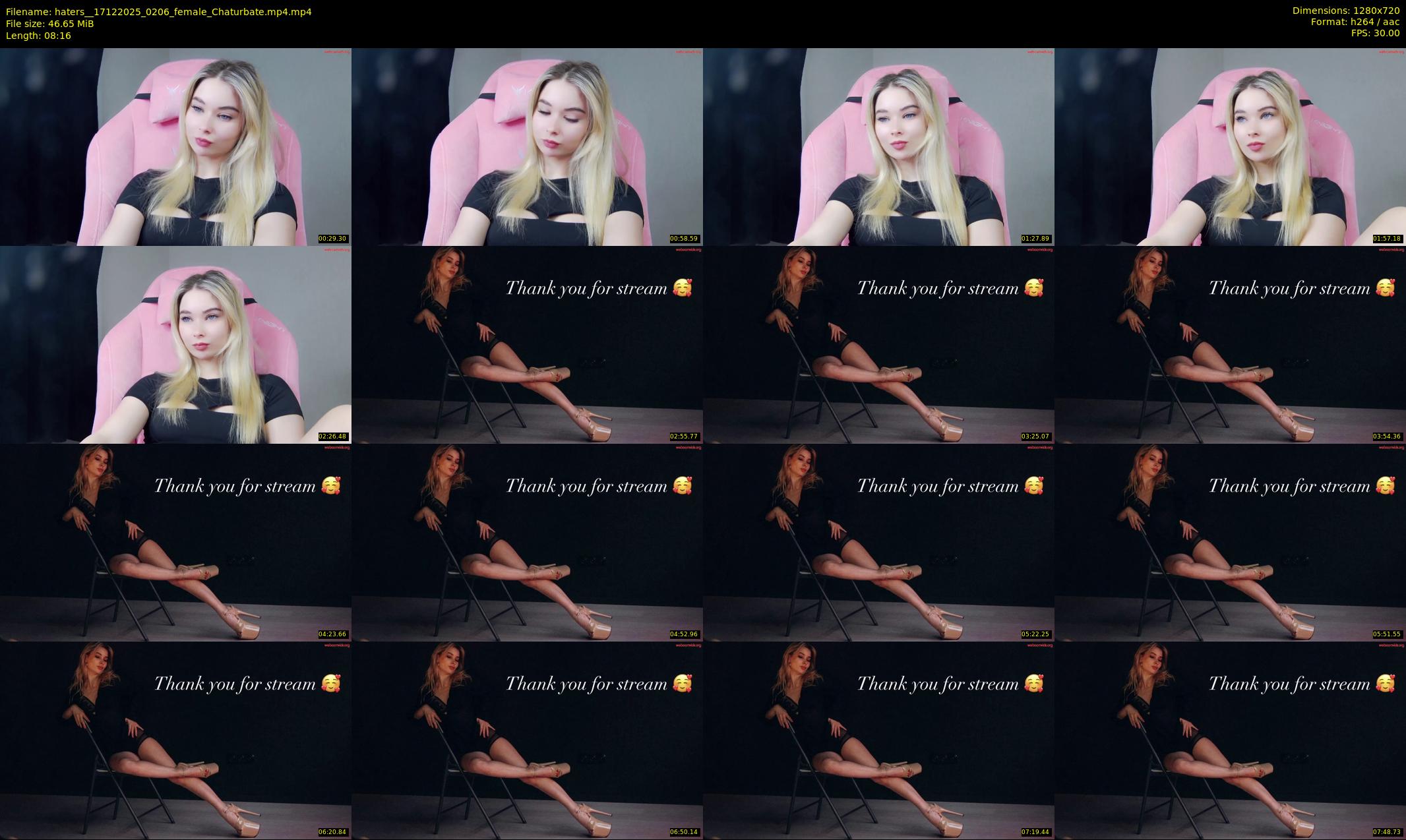 haters_ — 9 minute Chaturbate female cam show recording, 720p, Dec 17, 2025