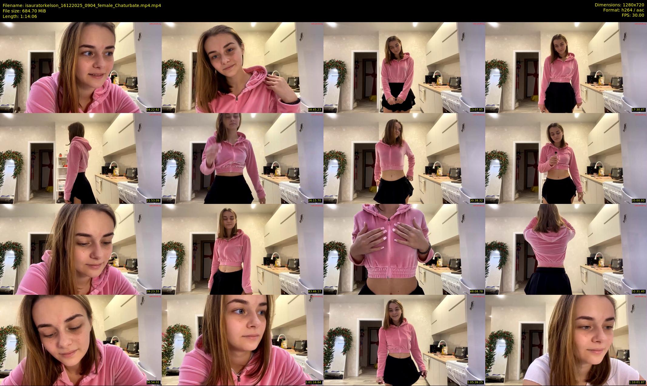 isauratorkelson — 75 minute Chaturbate female cam show recording, 720p, Dec 16, 2025