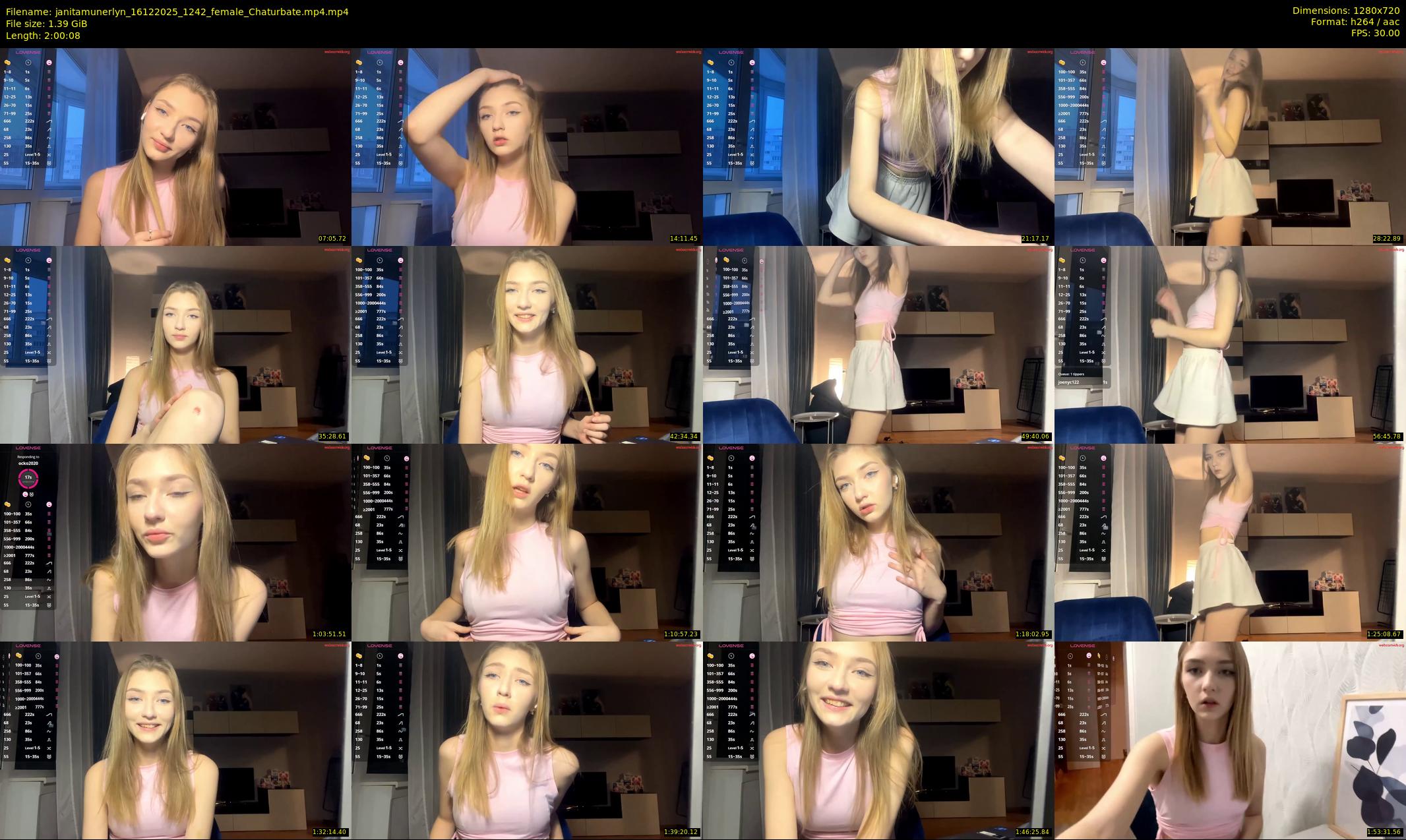 janitamunerlyn — 121 minute Chaturbate female cam show recording, 720p, Dec 16, 2025