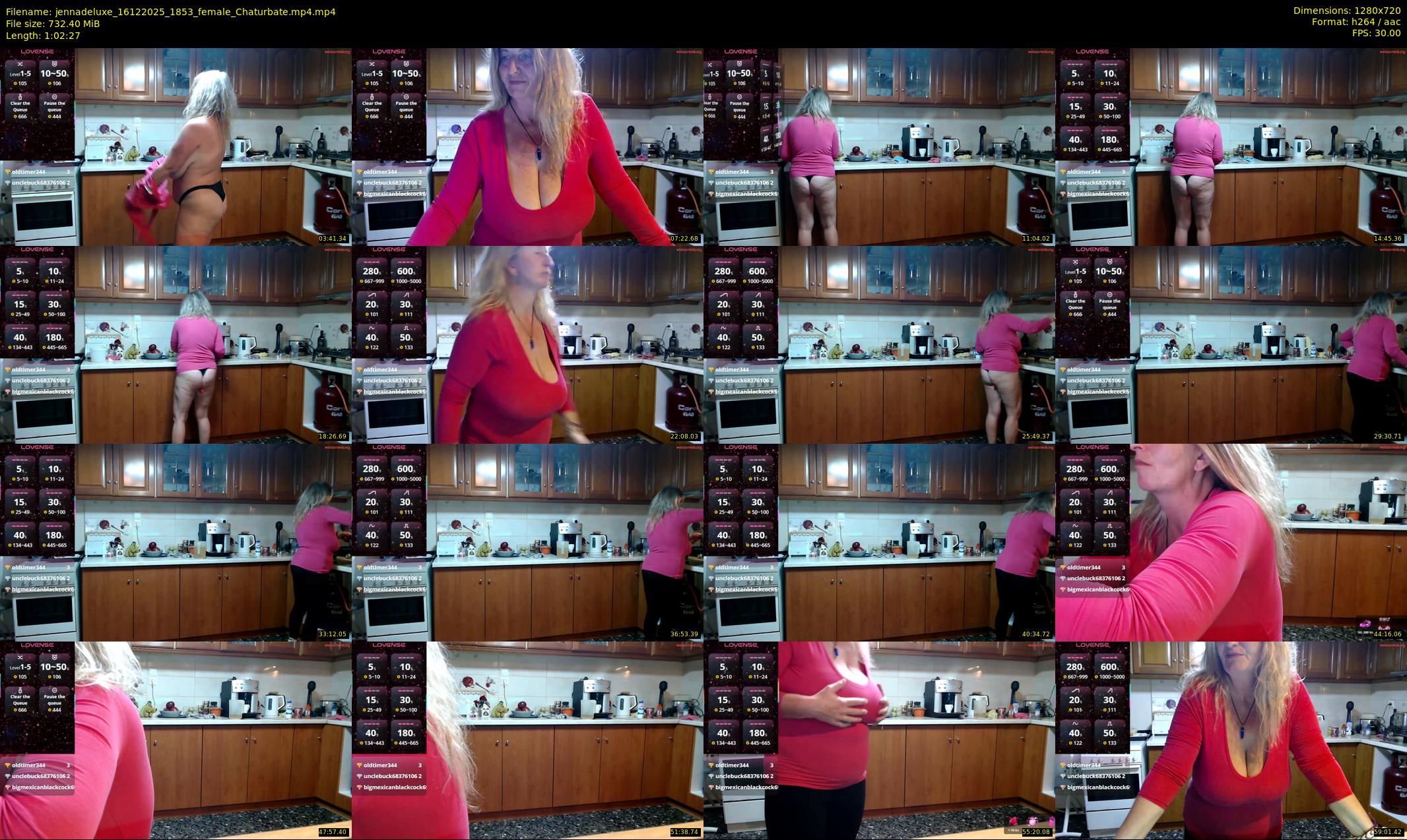 jennadeluxe — 63 minute Chaturbate female cam show recording, 720p, Dec 16, 2025