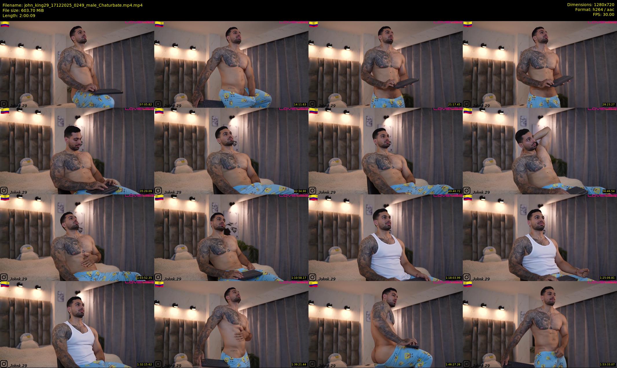 john_king29 — 121 minute Chaturbate male cam show recording, 720p, Dec 17, 2025