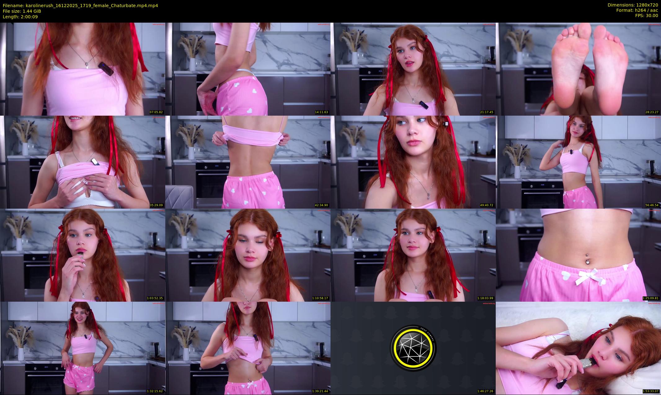 karolinerush — 121 minute Chaturbate female cam show recording, 720p, Dec 16, 2025