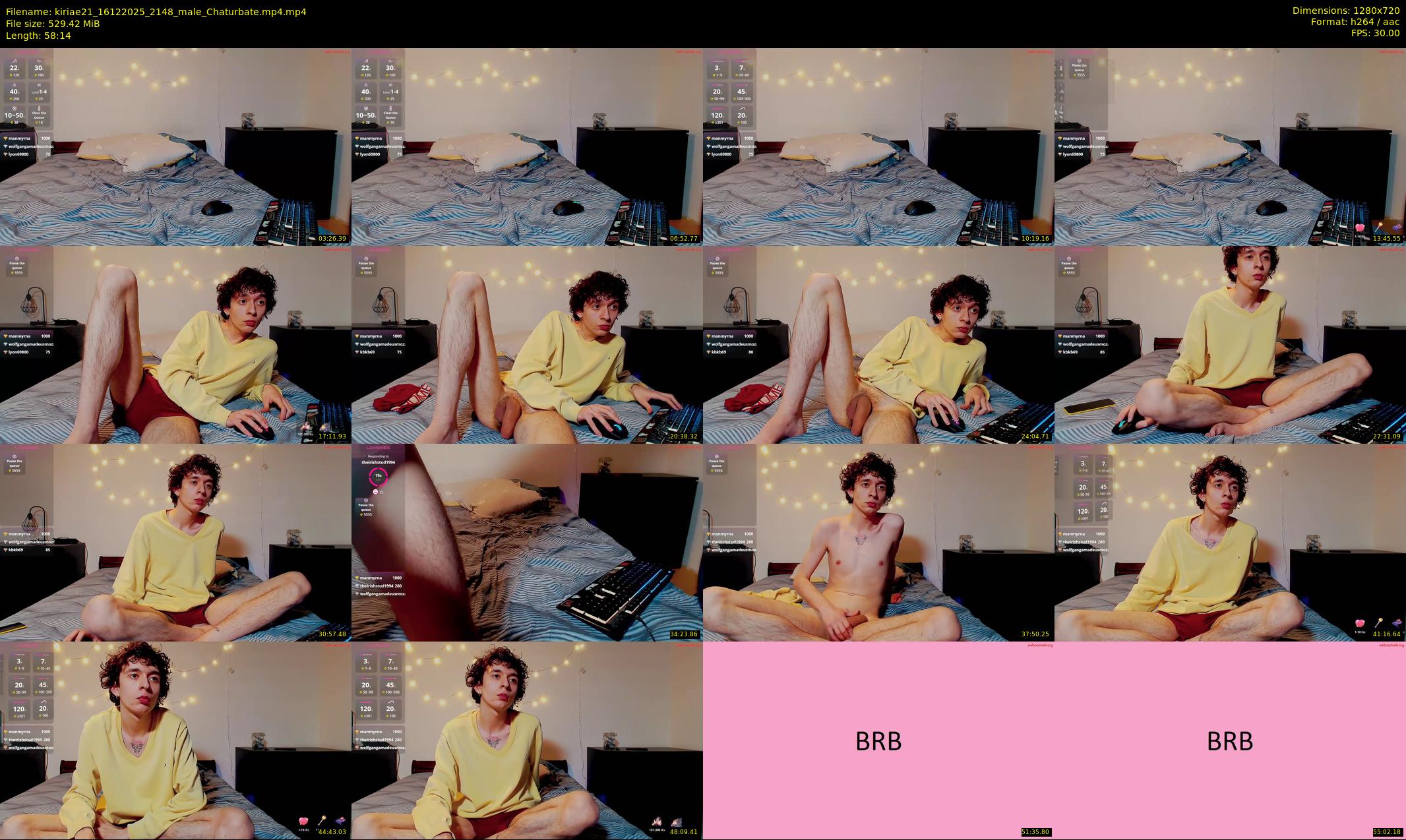 kiriae21 — 59 minute Chaturbate male cam show recording, 720p, Dec 16, 2025