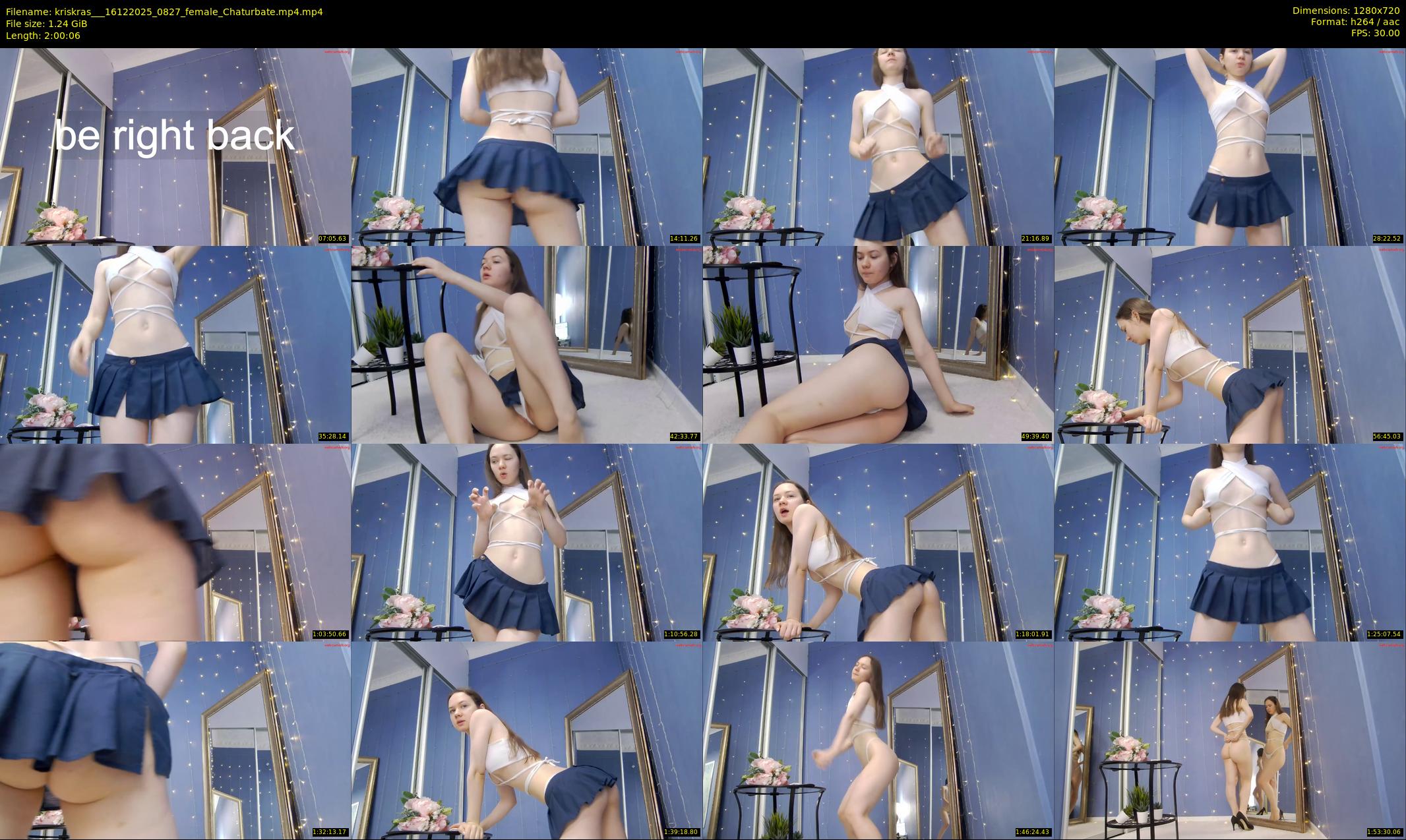 kriskras__ — 121 minute Chaturbate female cam show recording, 720p, Dec 16, 2025