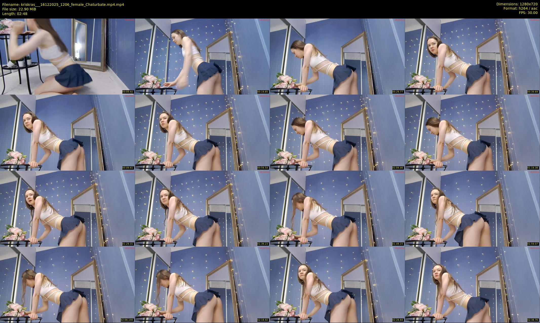 kriskras__ — 3 minute Chaturbate female cam show recording, 720p, Dec 16, 2025