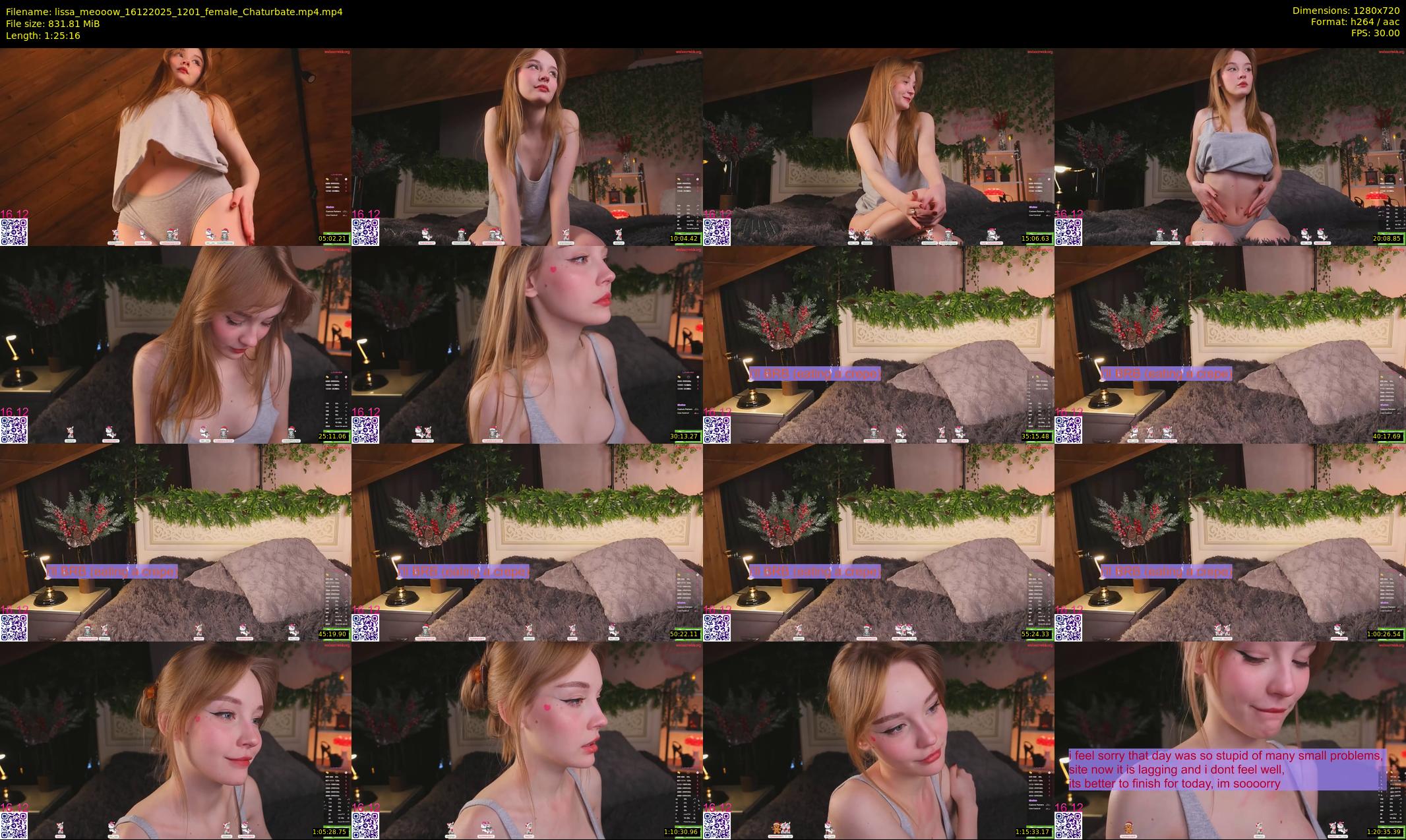 lissa_meooow — 86 minute Chaturbate female cam show recording, 720p, Dec 16, 2025
