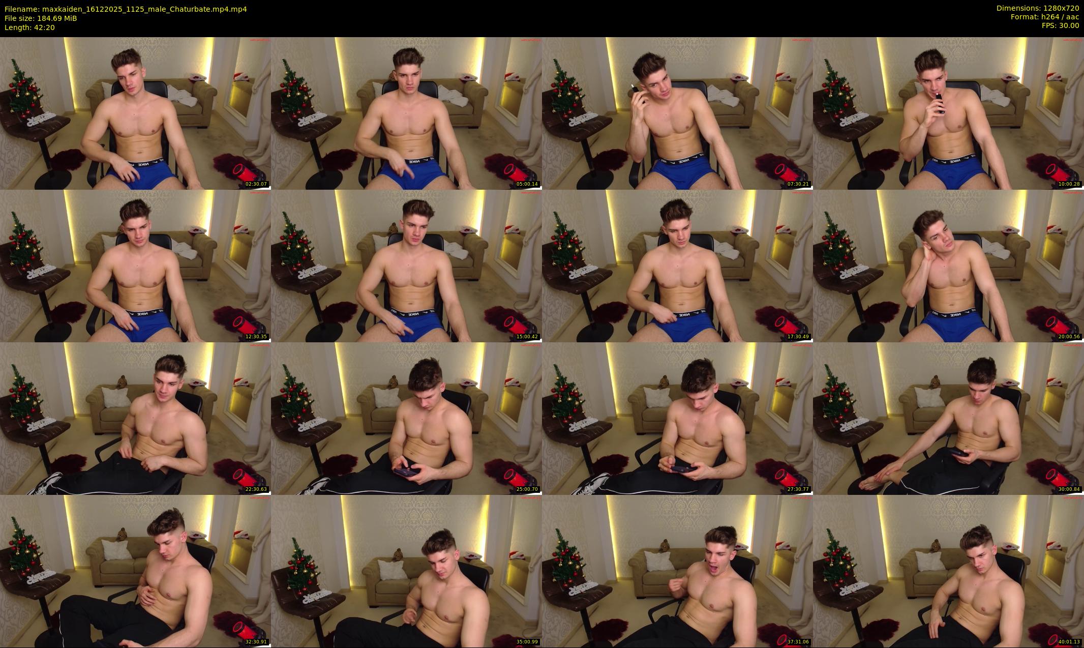 maxkaiden — 43 minute Chaturbate male cam show recording, 720p, Dec 16, 2025