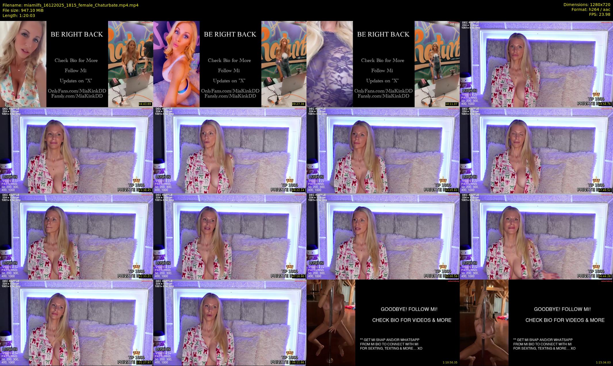 miamilfs — 81 minute Chaturbate female cam show recording, 720p, Dec 16, 2025