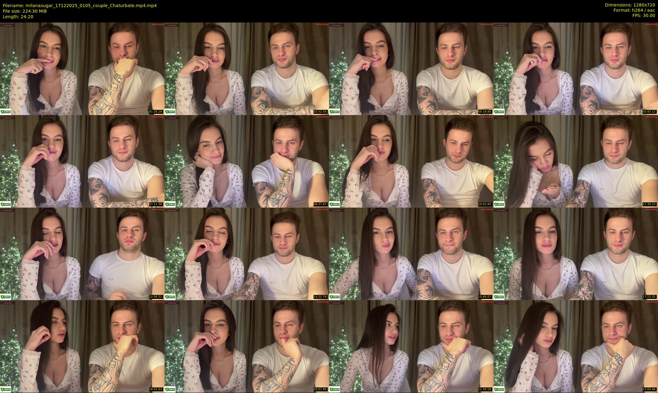 milanasugar — 25 minute Chaturbate couple cam show recording, 720p, Dec 17, 2025