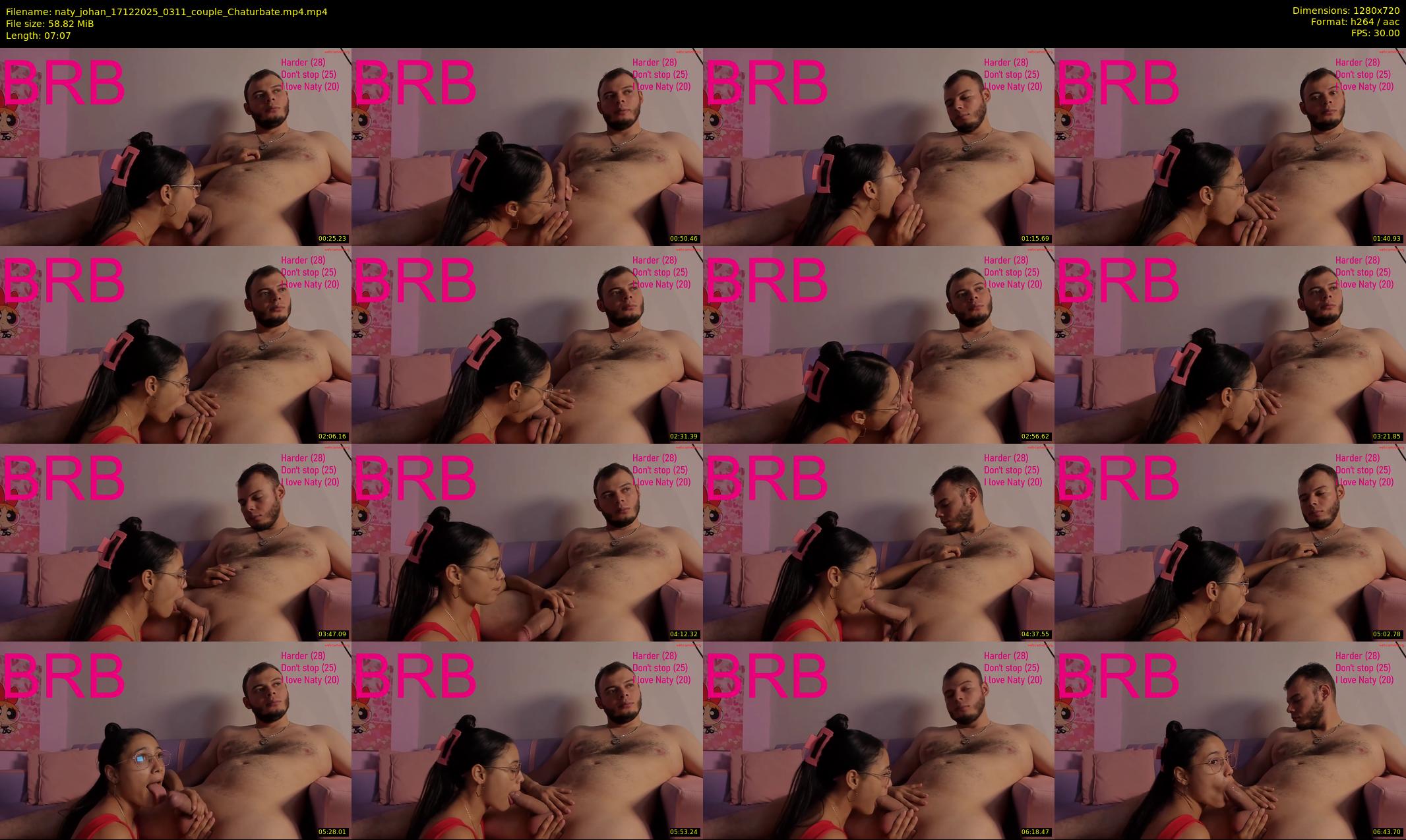 naty_johan — 8 minute Chaturbate couple cam show recording, 720p, Dec 17, 2025