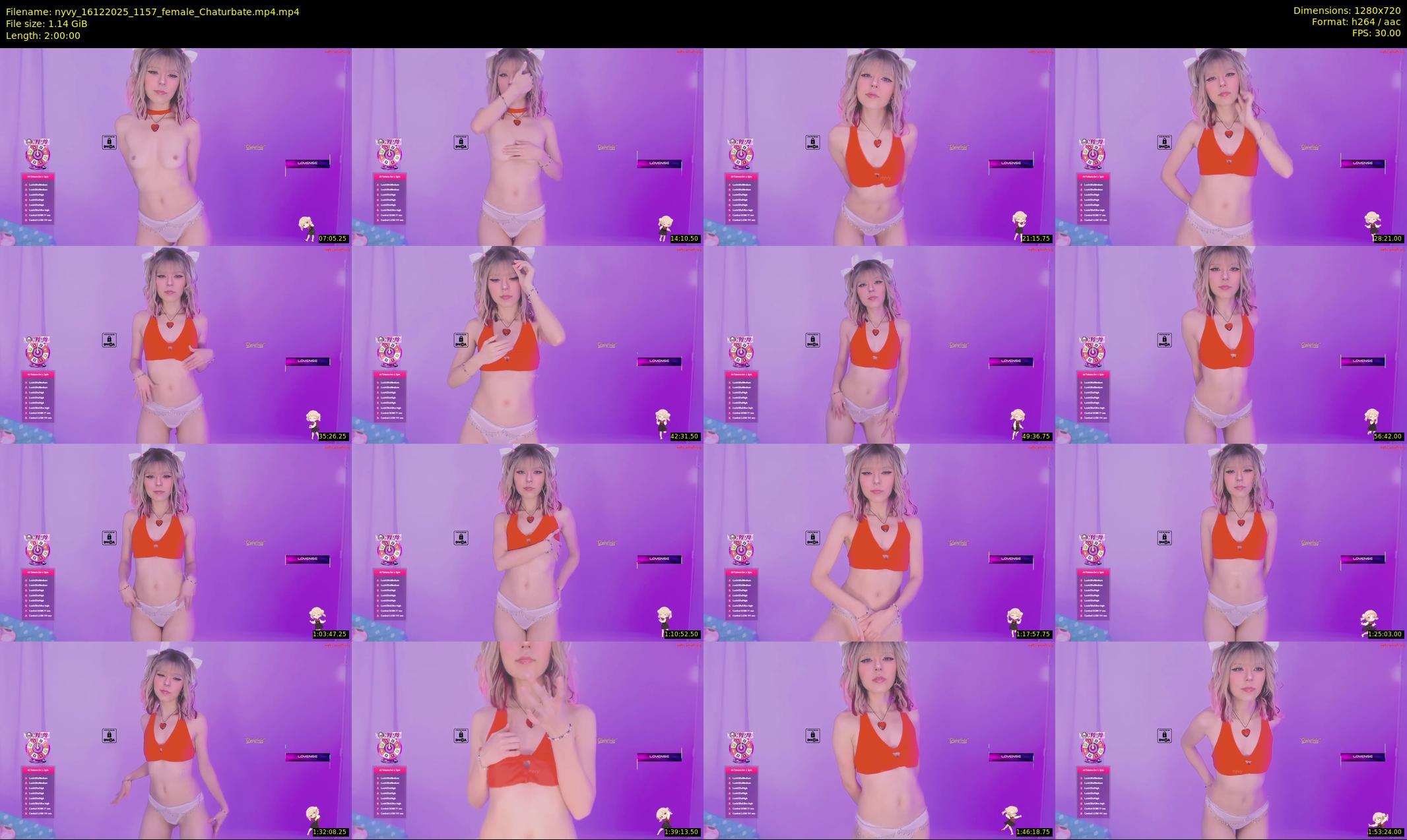 nyvy — 120 minute Chaturbate female cam show recording, 720p, Dec 16, 2025