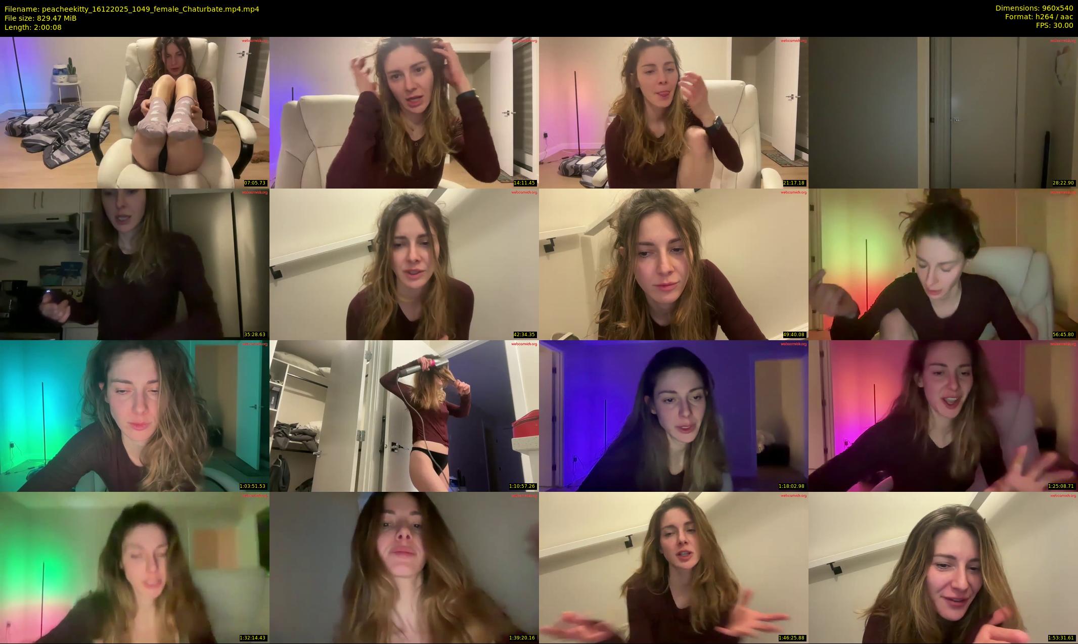 peacheekitty — 121 minute Chaturbate female cam show recording, 480p, Dec 16, 2025