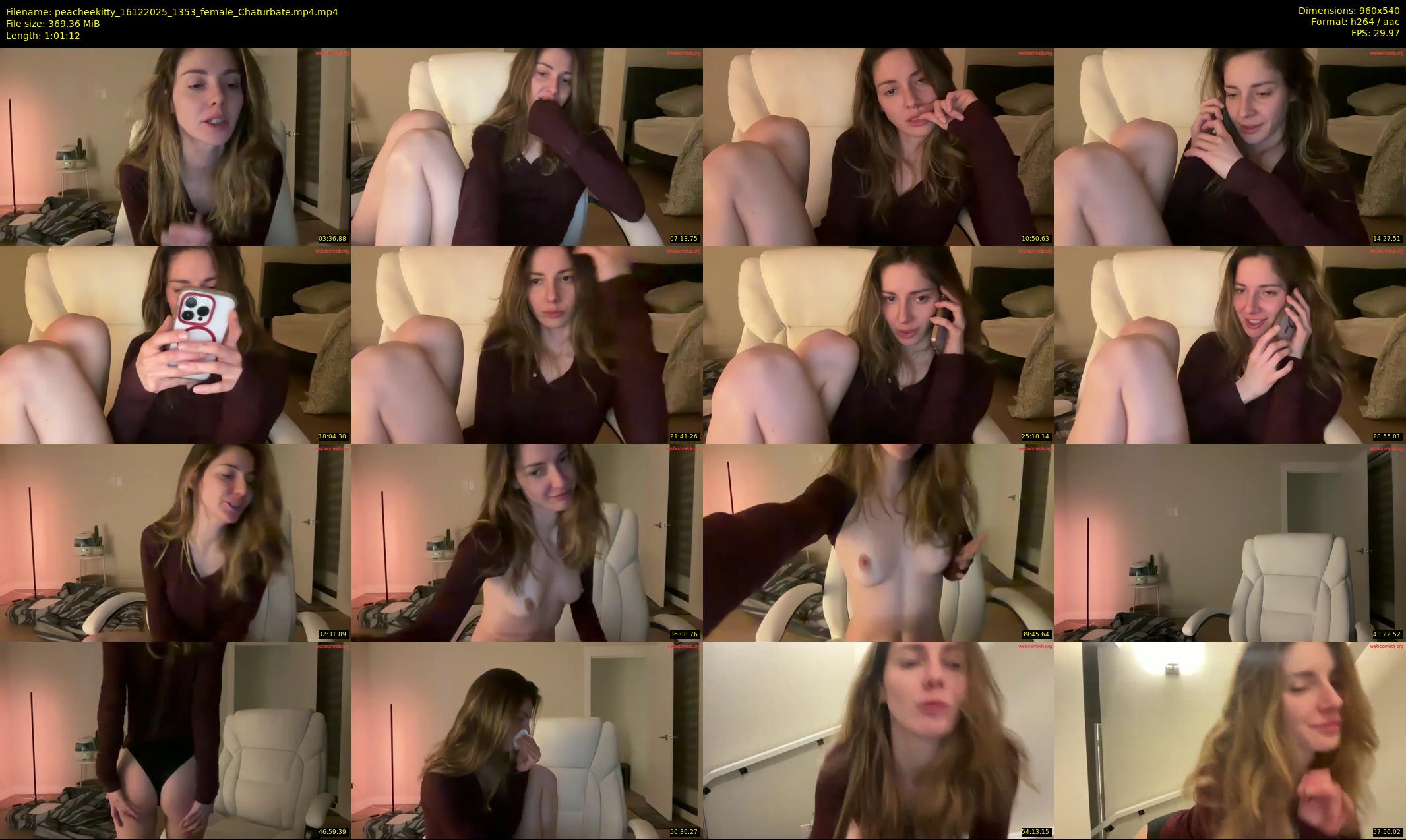 peacheekitty — 62 minute Chaturbate female cam show recording, 480p, Dec 16, 2025