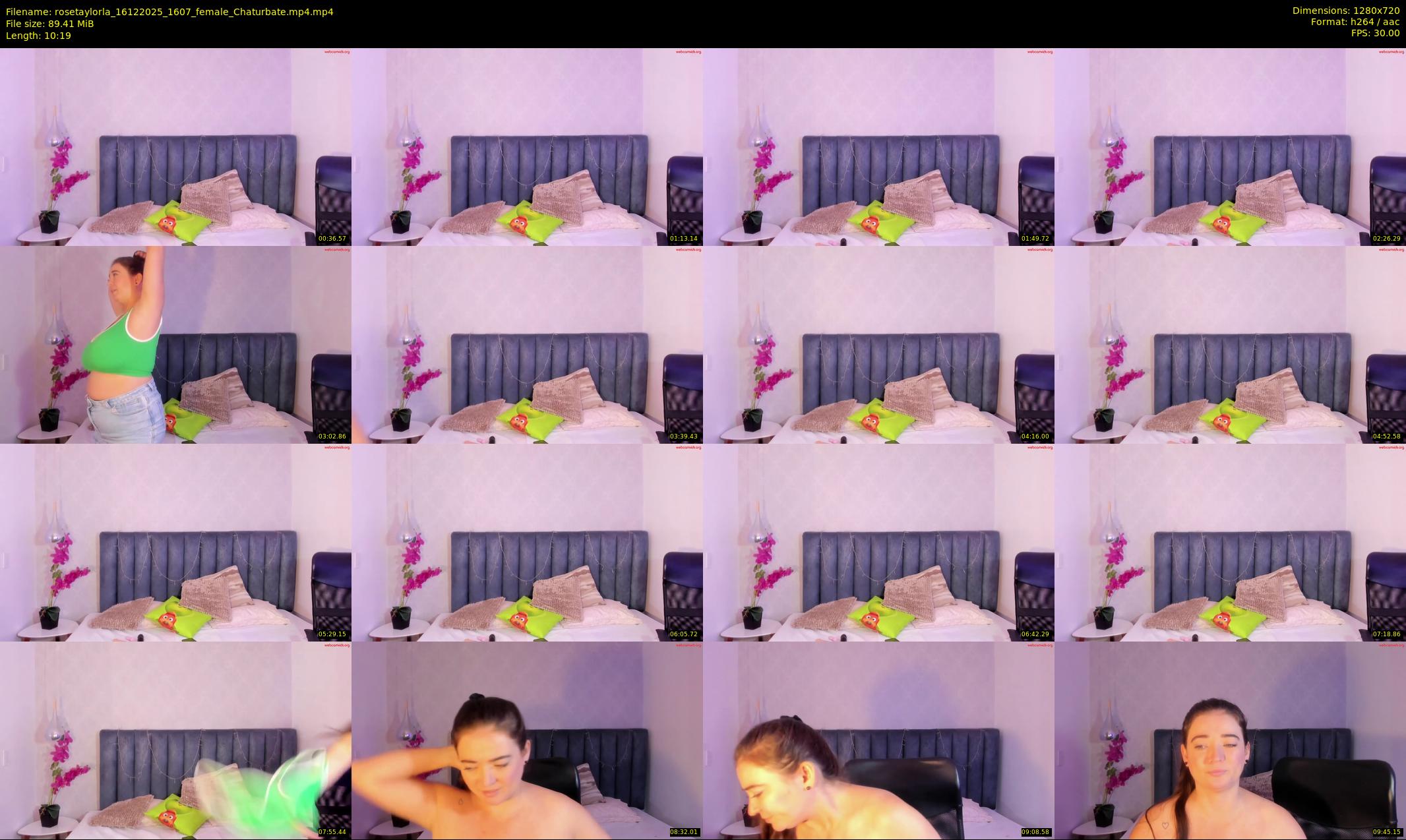 rosetaylorla — 11 minute Chaturbate female cam show recording, 720p, Dec 16, 2025