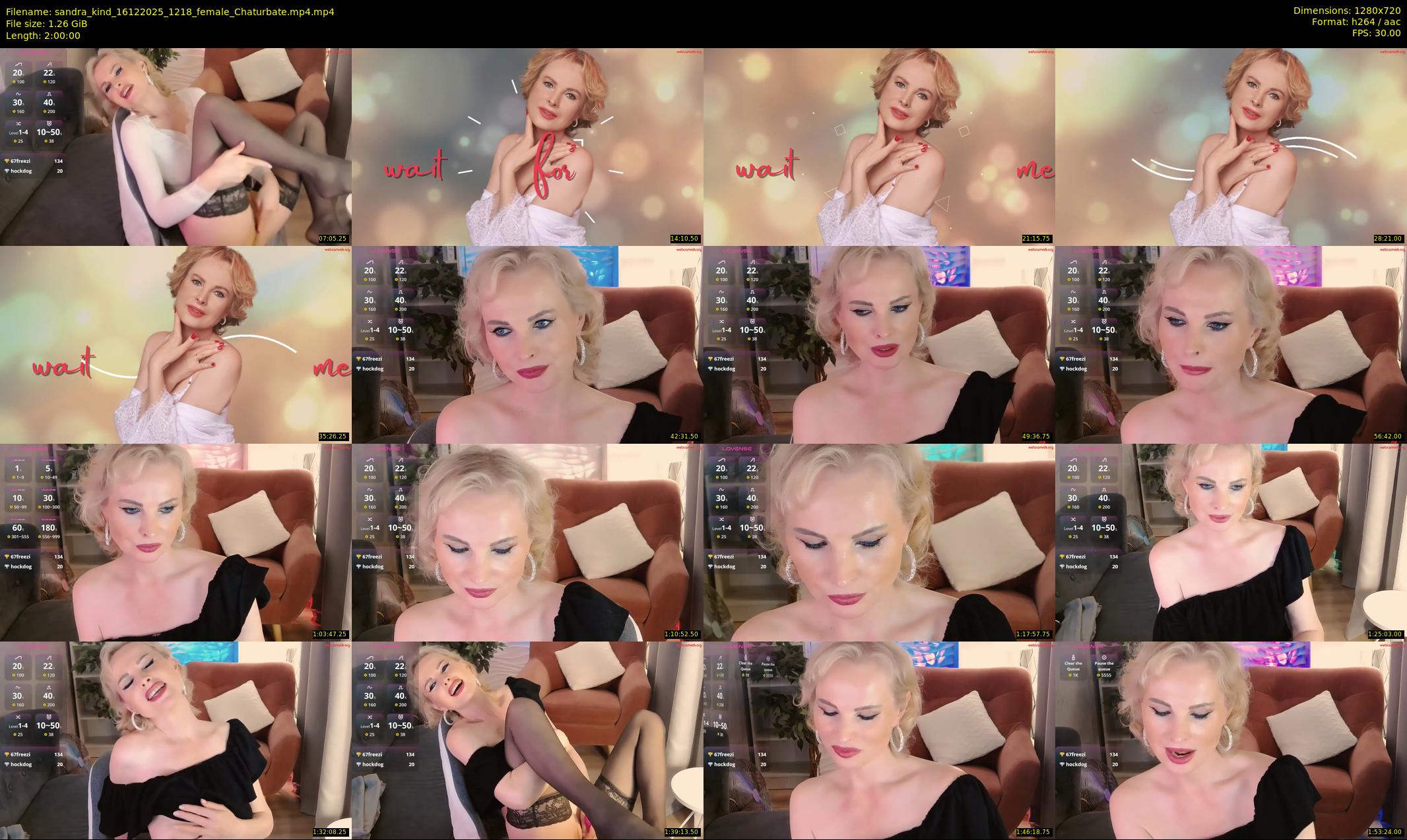 sandra_kind — 120 minute Chaturbate female cam show recording, 720p, Dec 16, 2025