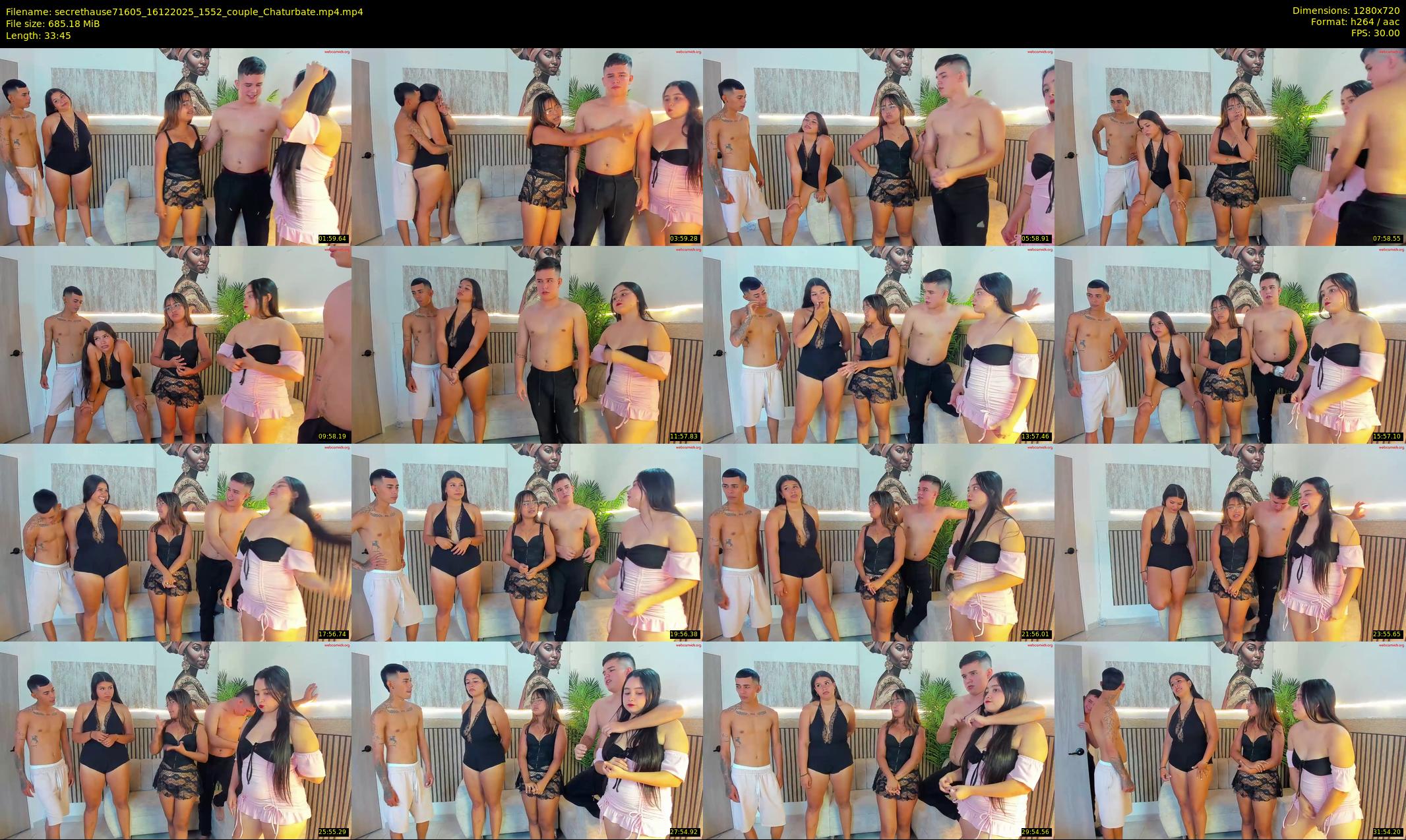 secrethause71605 — 34 minute Chaturbate couple cam show recording, 720p, Dec 16, 2025