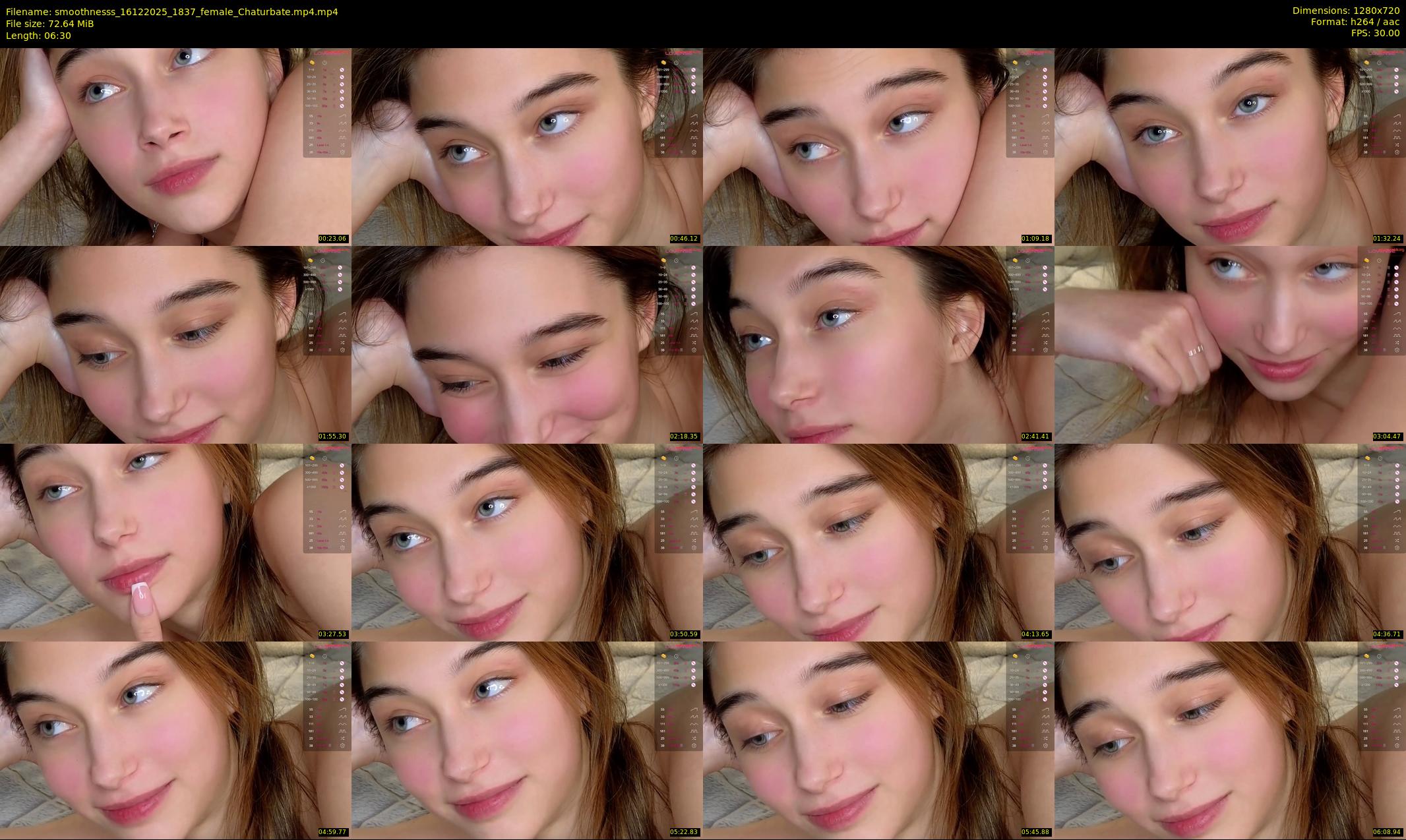 smoothnesss — 7 minute Chaturbate female cam show recording, 720p, Dec 16, 2025