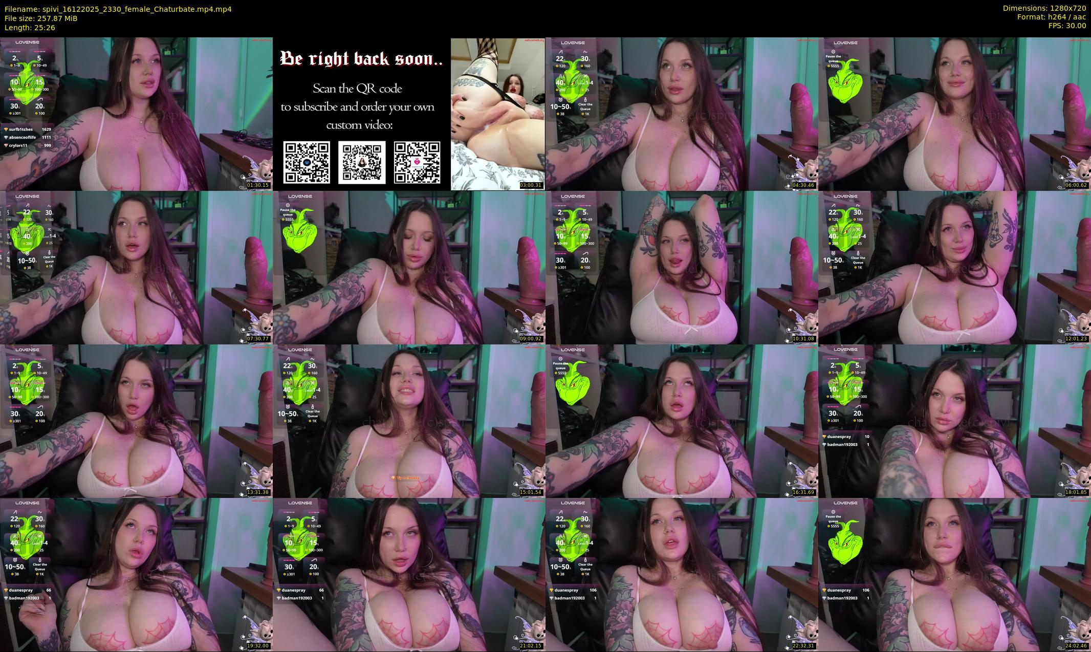 spivi — 26 minute Chaturbate female cam show recording, 720p, Dec 16, 2025