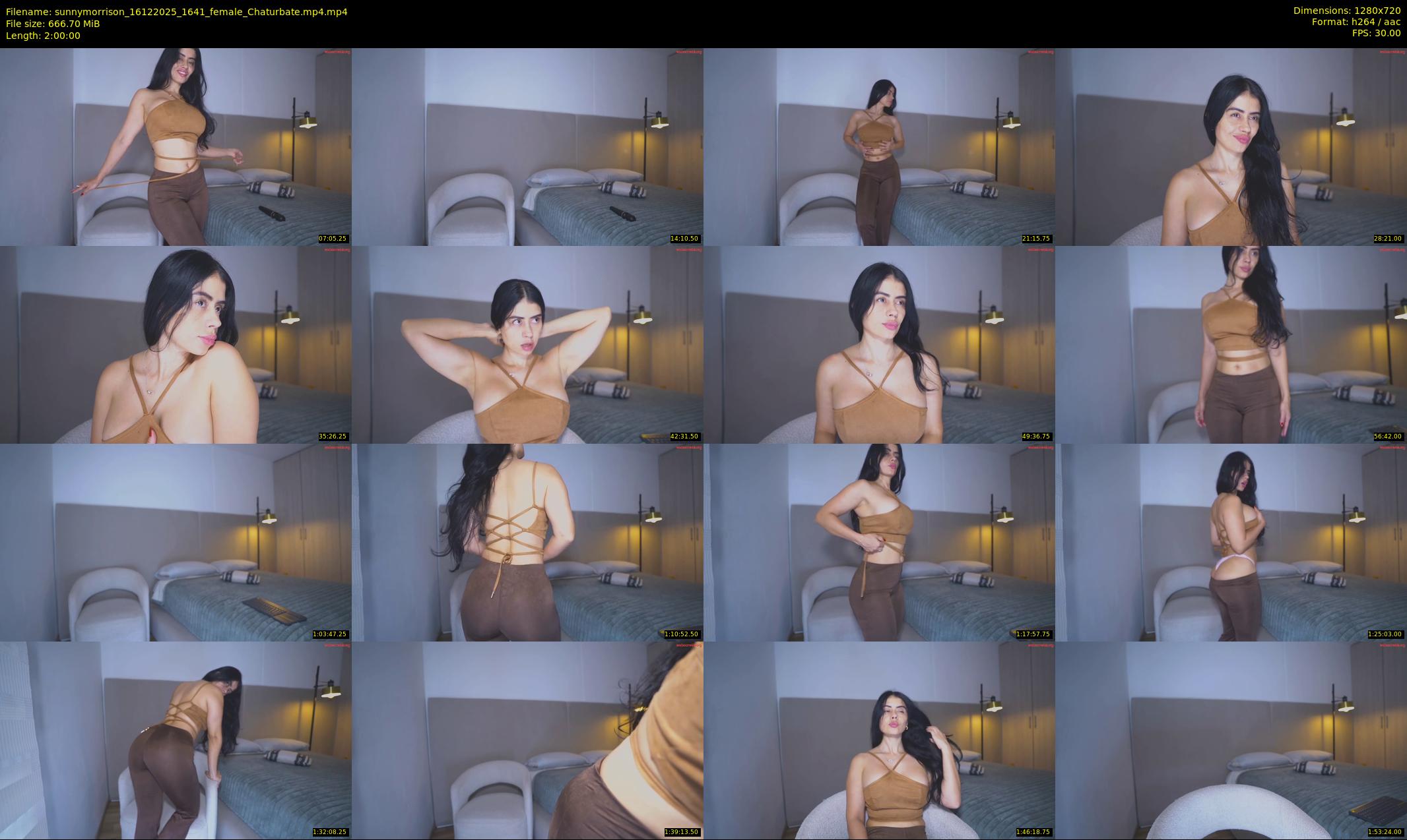 sunnymorrison — 120 minute Chaturbate female cam show recording, 720p, Dec 16, 2025