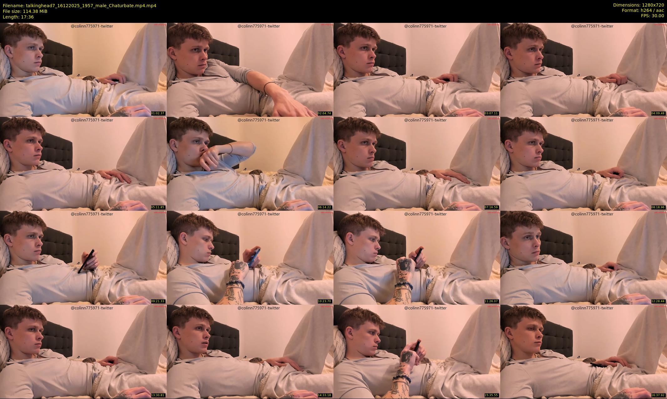 talkinghead7 — 18 minute Chaturbate male cam show recording, 720p, Dec 16, 2025