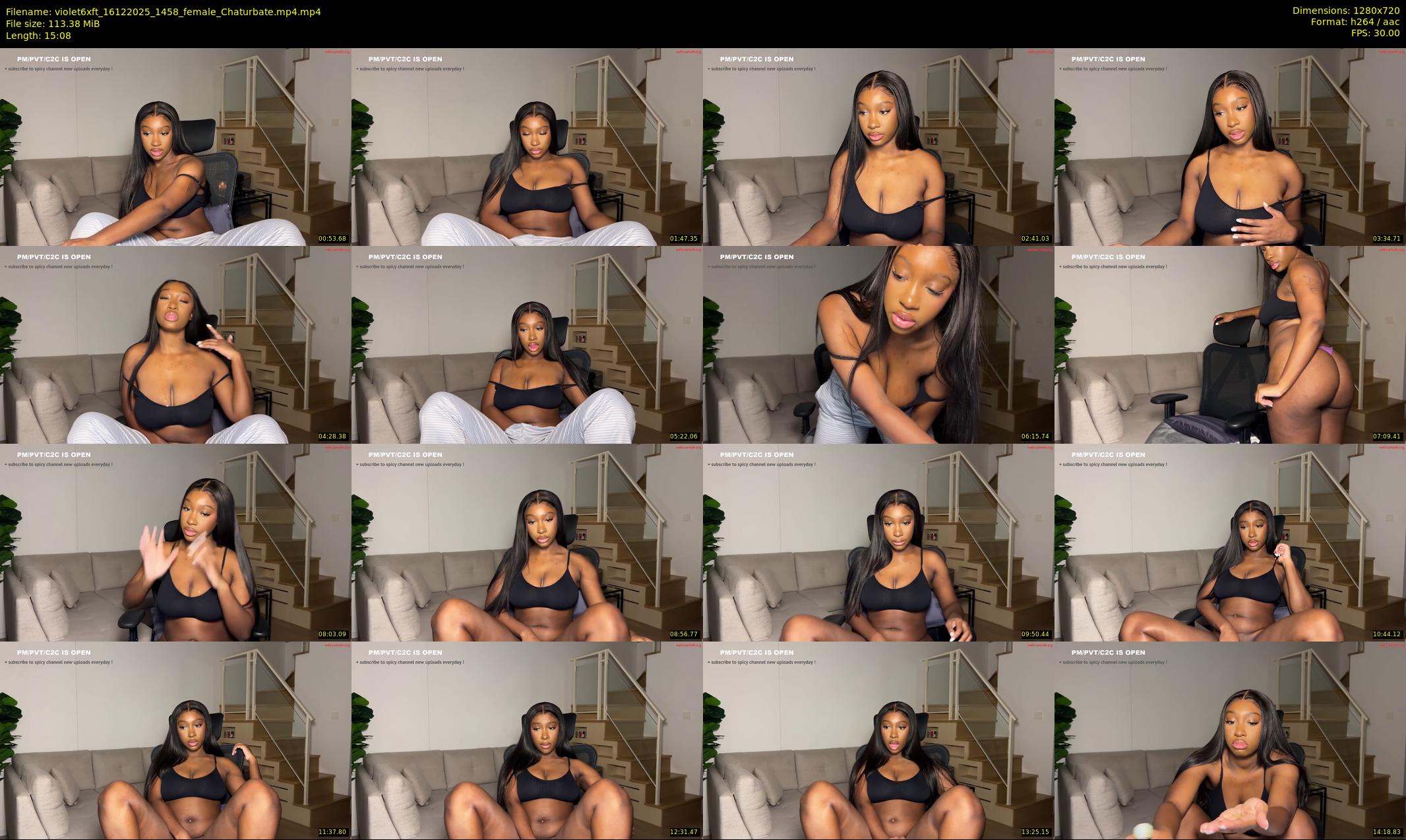 violet6xft — 16 minute Chaturbate female cam show recording, 720p, Dec 16, 2025