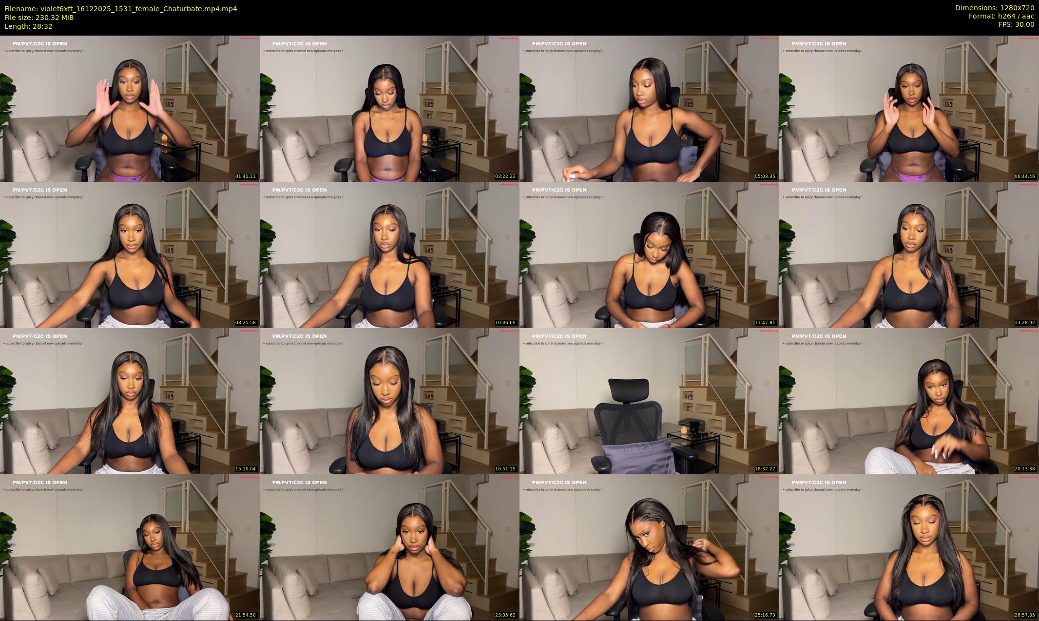 violet6xft — 29 minute Chaturbate female cam show recording, 720p, Dec 16, 2025