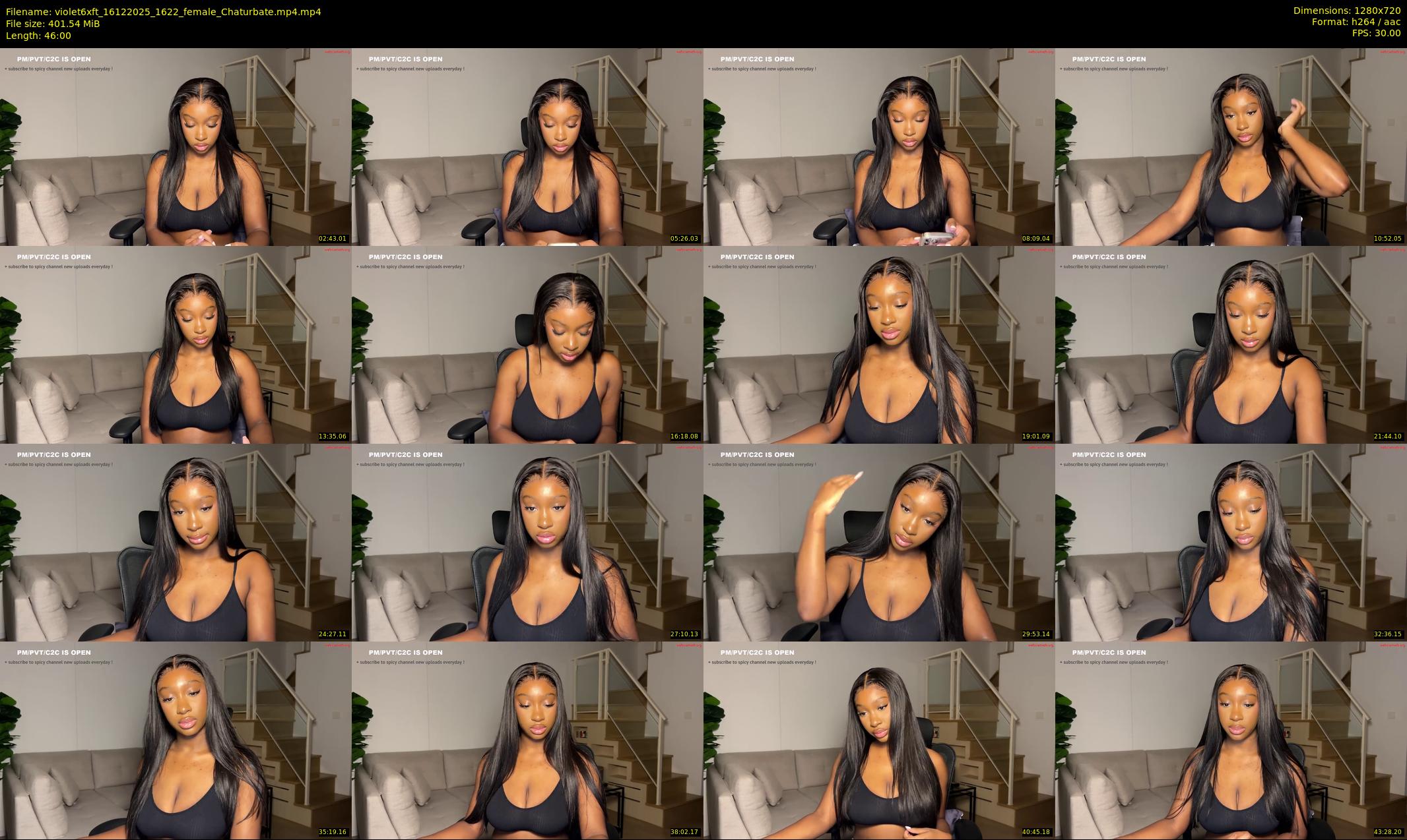 violet6xft — 46 minute Chaturbate female cam show recording, 720p, Dec 16, 2025