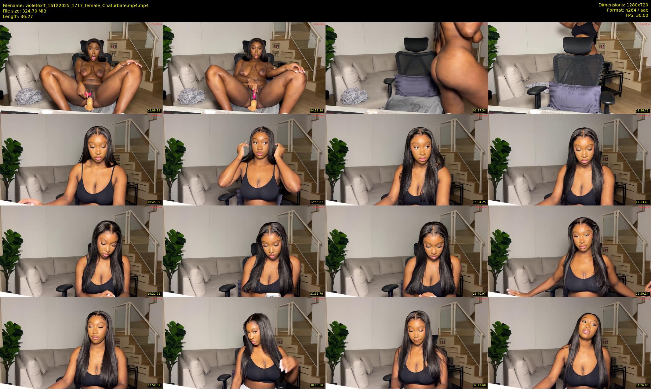 violet6xft — 37 minute Chaturbate female cam show recording, 720p, Dec 16, 2025
