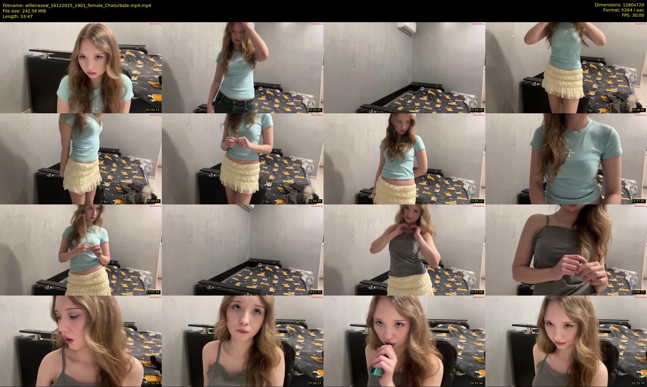 willenasow — 34 minute Chaturbate female cam show recording, 720p, Dec 16, 2025