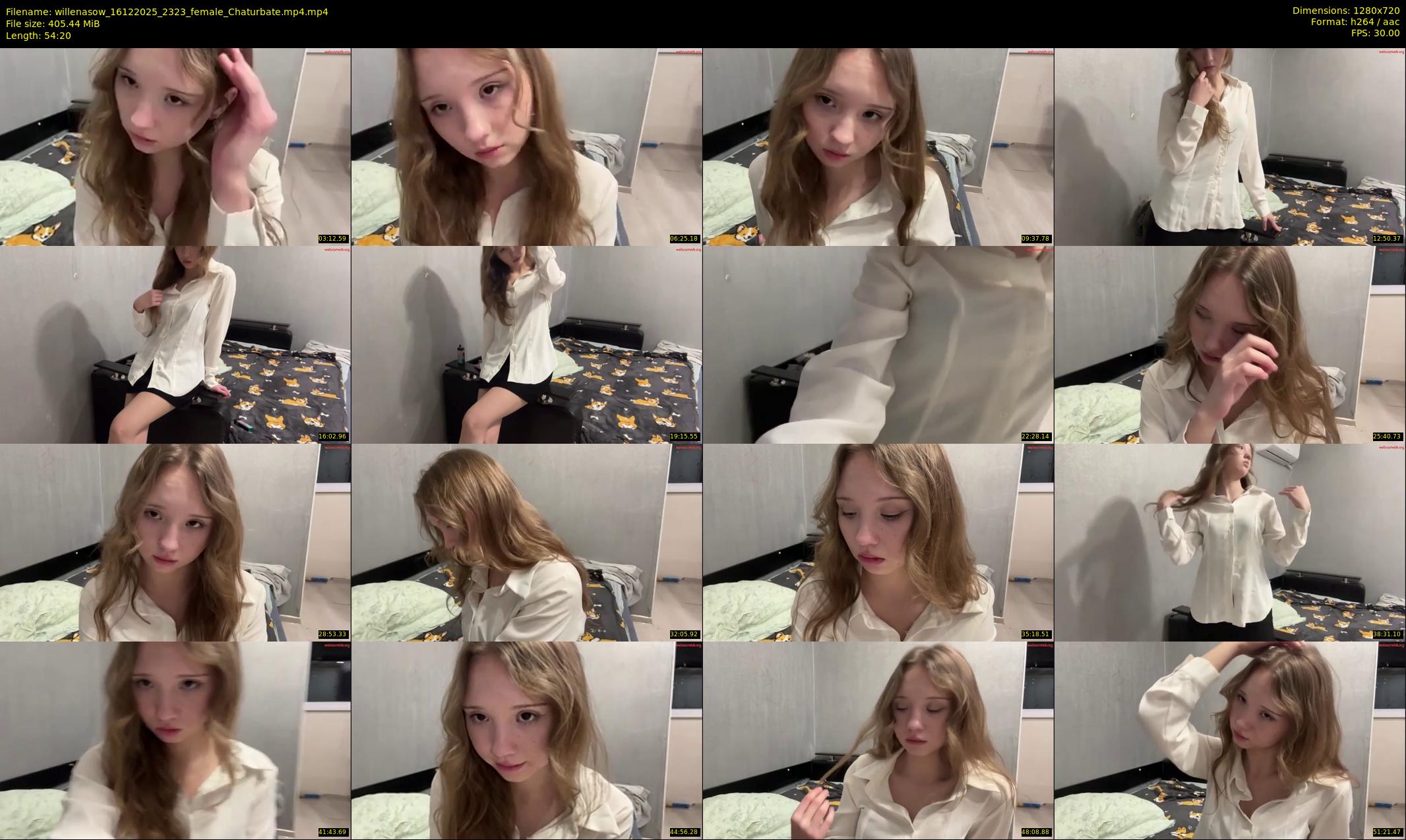 willenasow — 55 minute Chaturbate female cam show recording, 720p, Dec 16, 2025