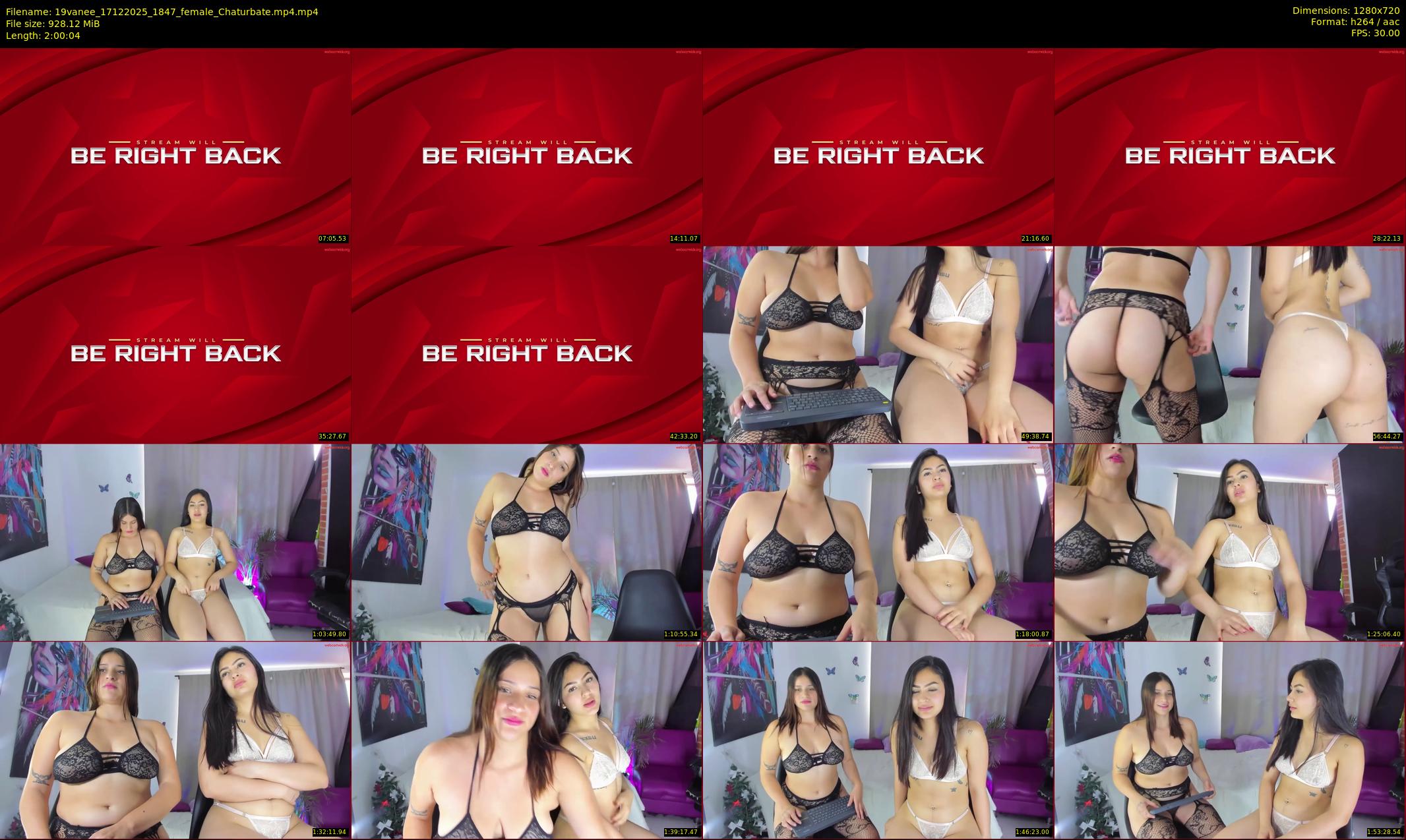 19vanee — 121 minute Chaturbate female cam show recording, 720p, Dec 17, 2025