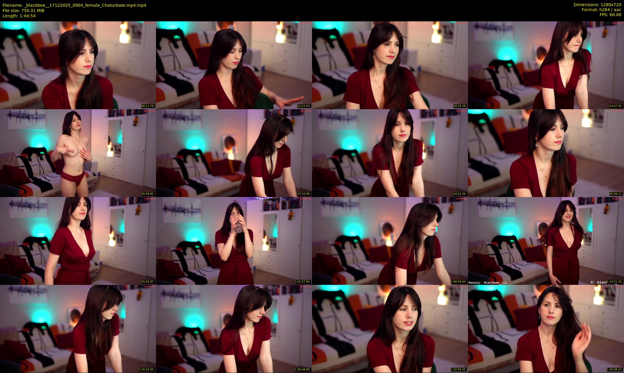_blackbee_ — 105 minute Chaturbate female cam show recording, 720p, Dec 17, 2025
